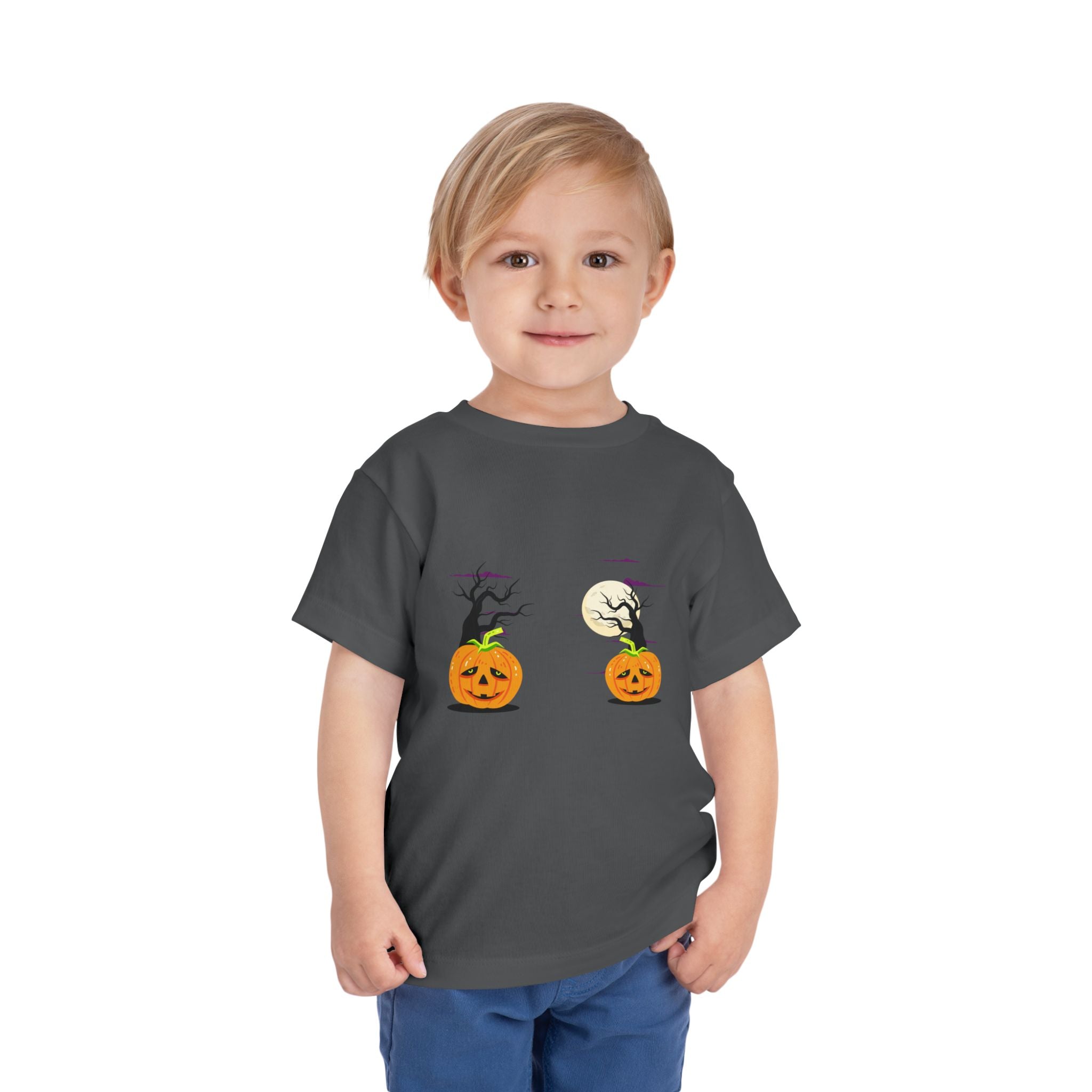 Happy Halloween with Cats | Toddler Short Sleeve Tee