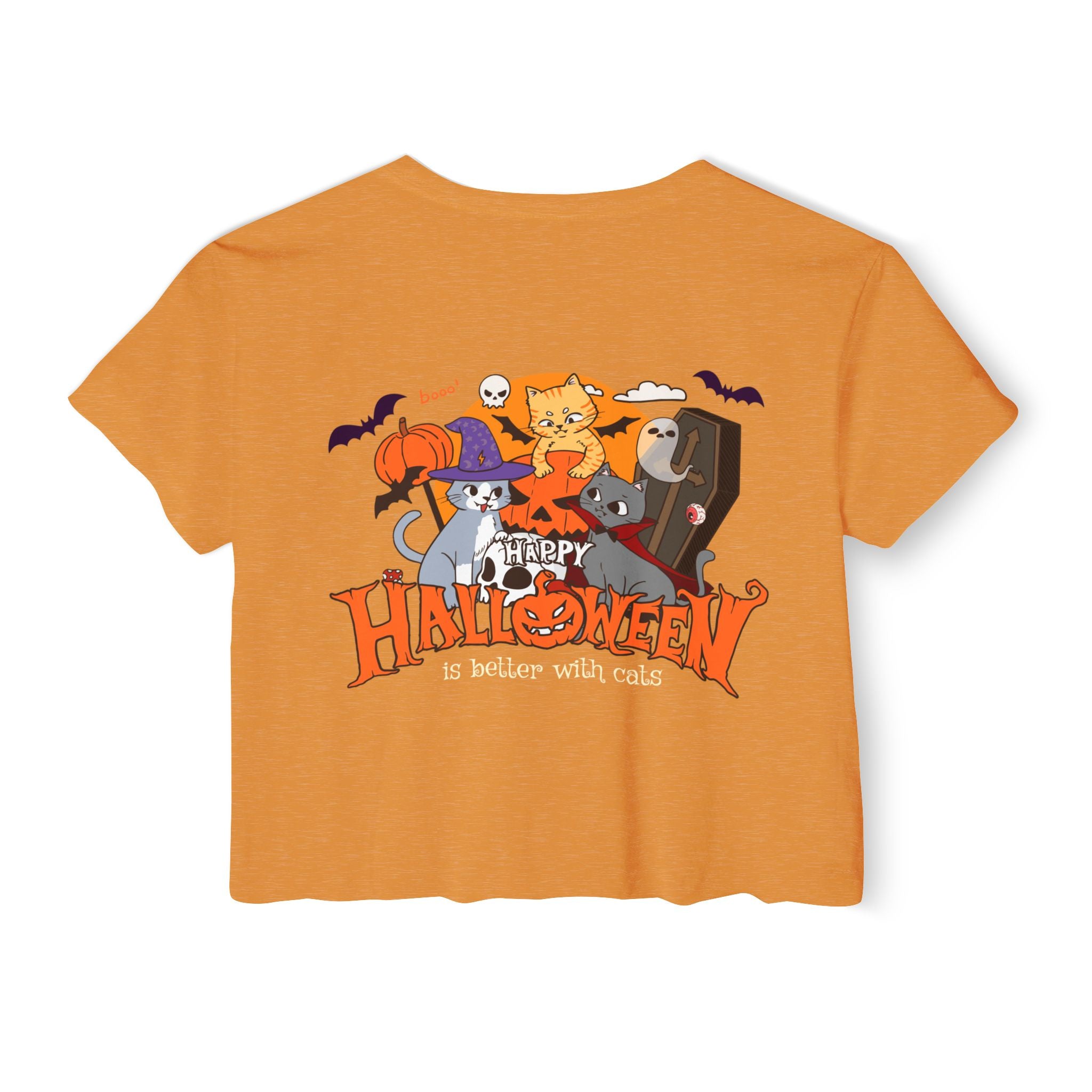 Happy Halloween with Cats | Women's Festival Crop Top