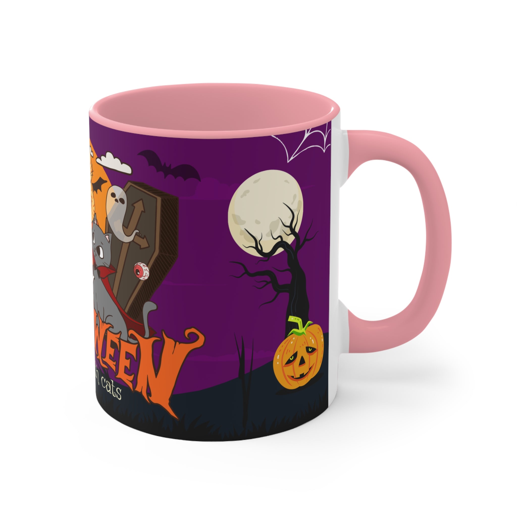 Happy Halloween is Better with Cats | Accent Mugs