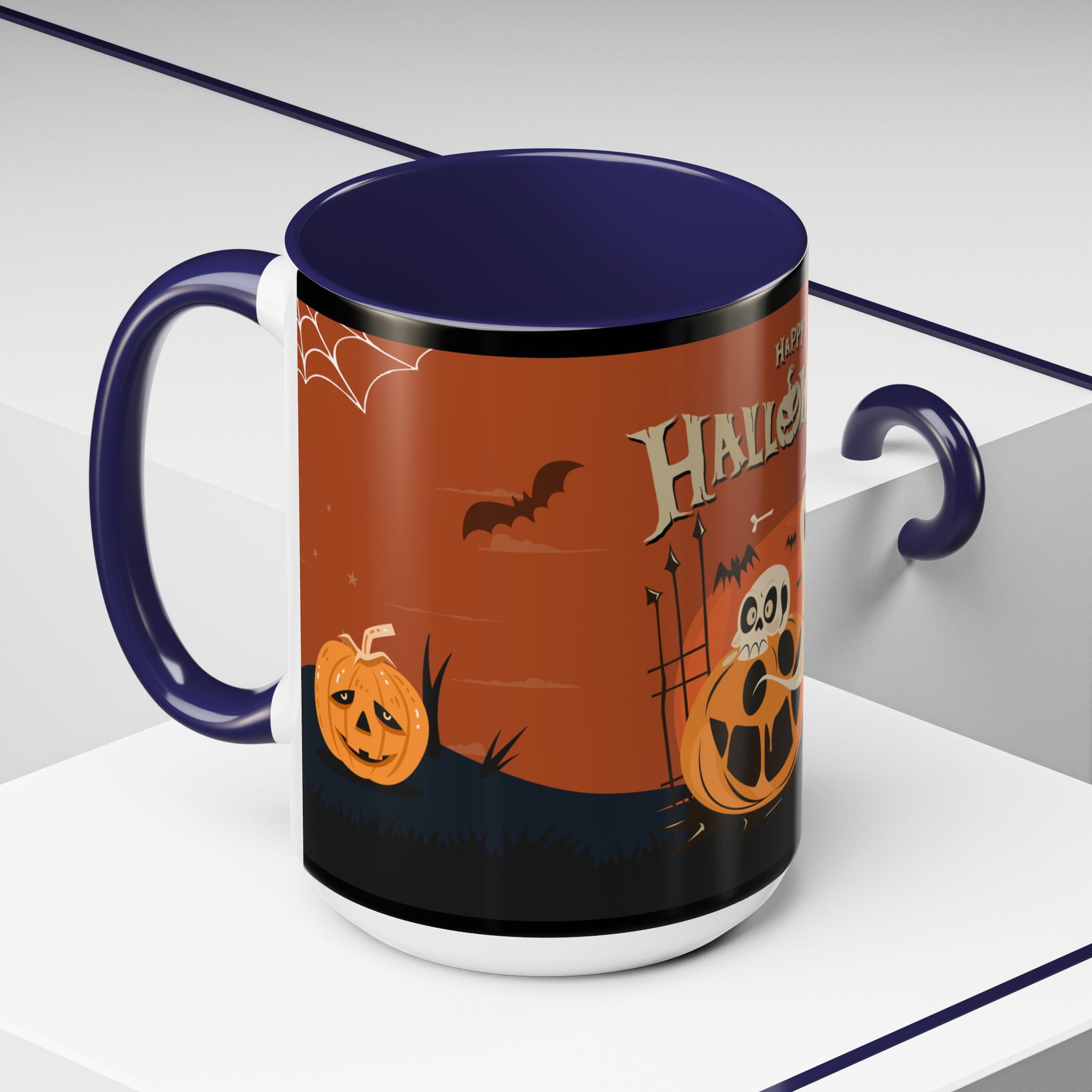 Happy Halloween with Pumpkin | Accent Coffee Mug
