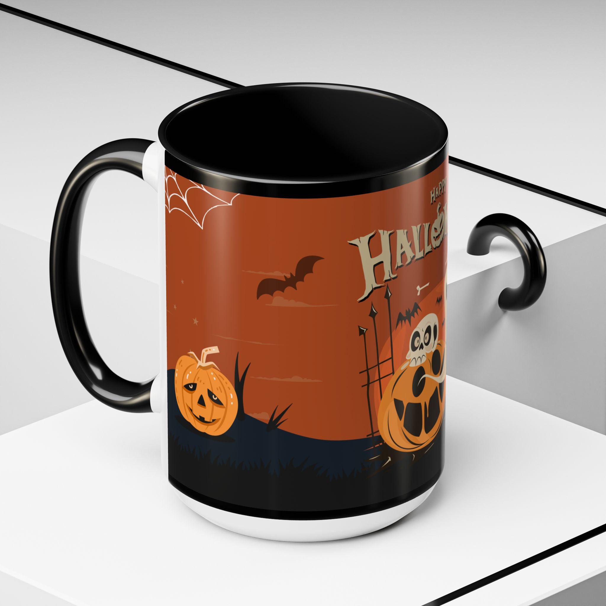 Happy Halloween with Pumpkin | Accent Coffee Mug