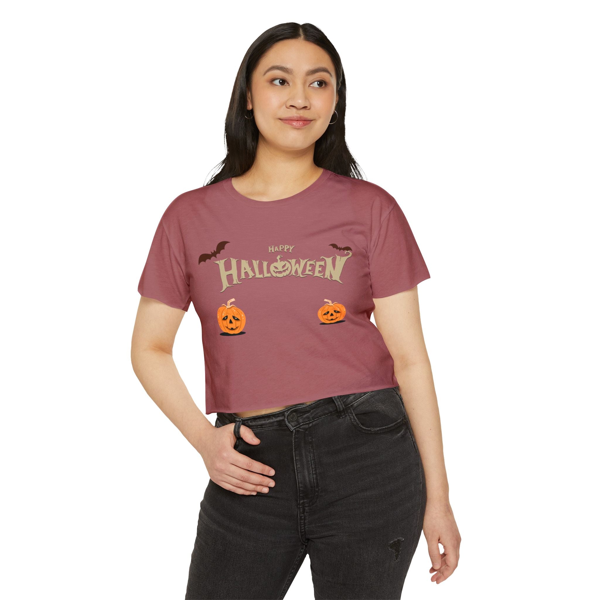 Happy Halloween with Cats | Women's Festival Crop Top