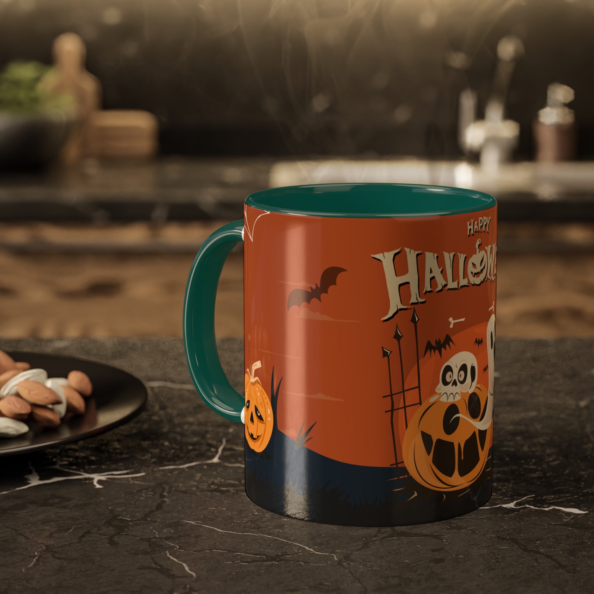 Happy Halloween with Pumpkin | Colorful Mugs
