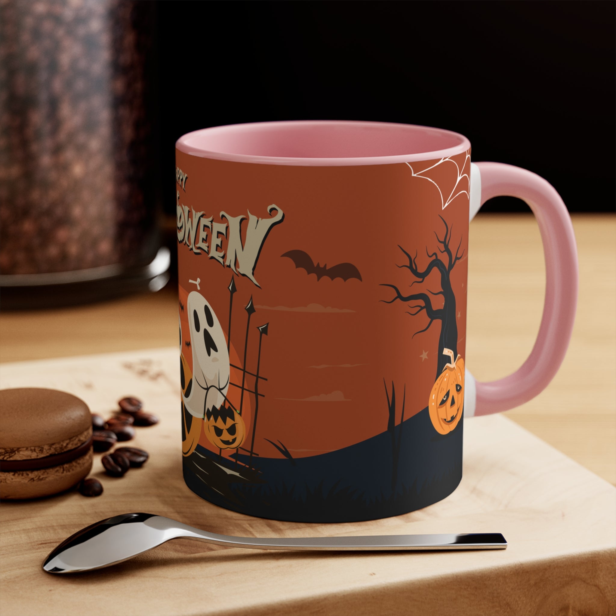 Happy Halloween with Pumpkin | Accent Mugs