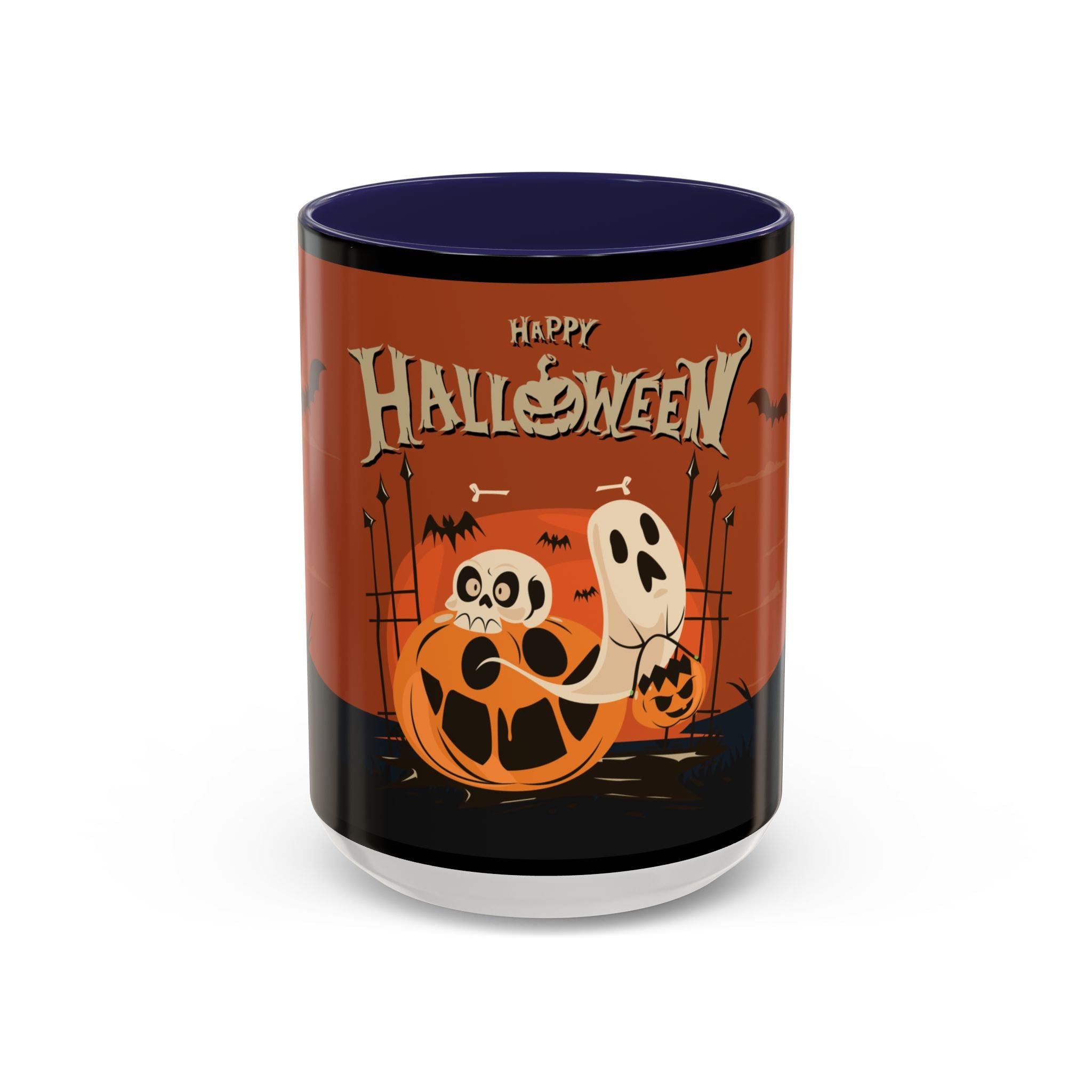 Happy Halloween with Pumpkin | Accent Coffee Mug