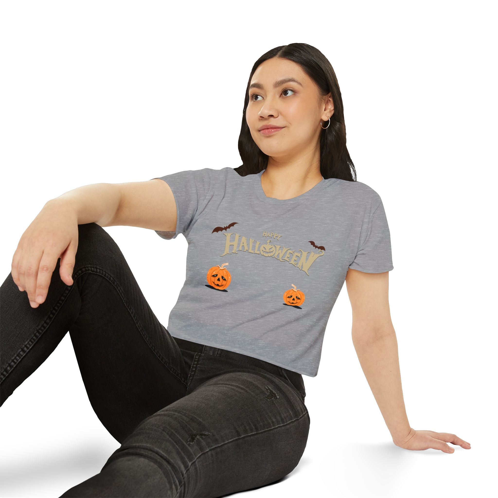 Happy Halloween with Cats | Women's Festival Crop Top