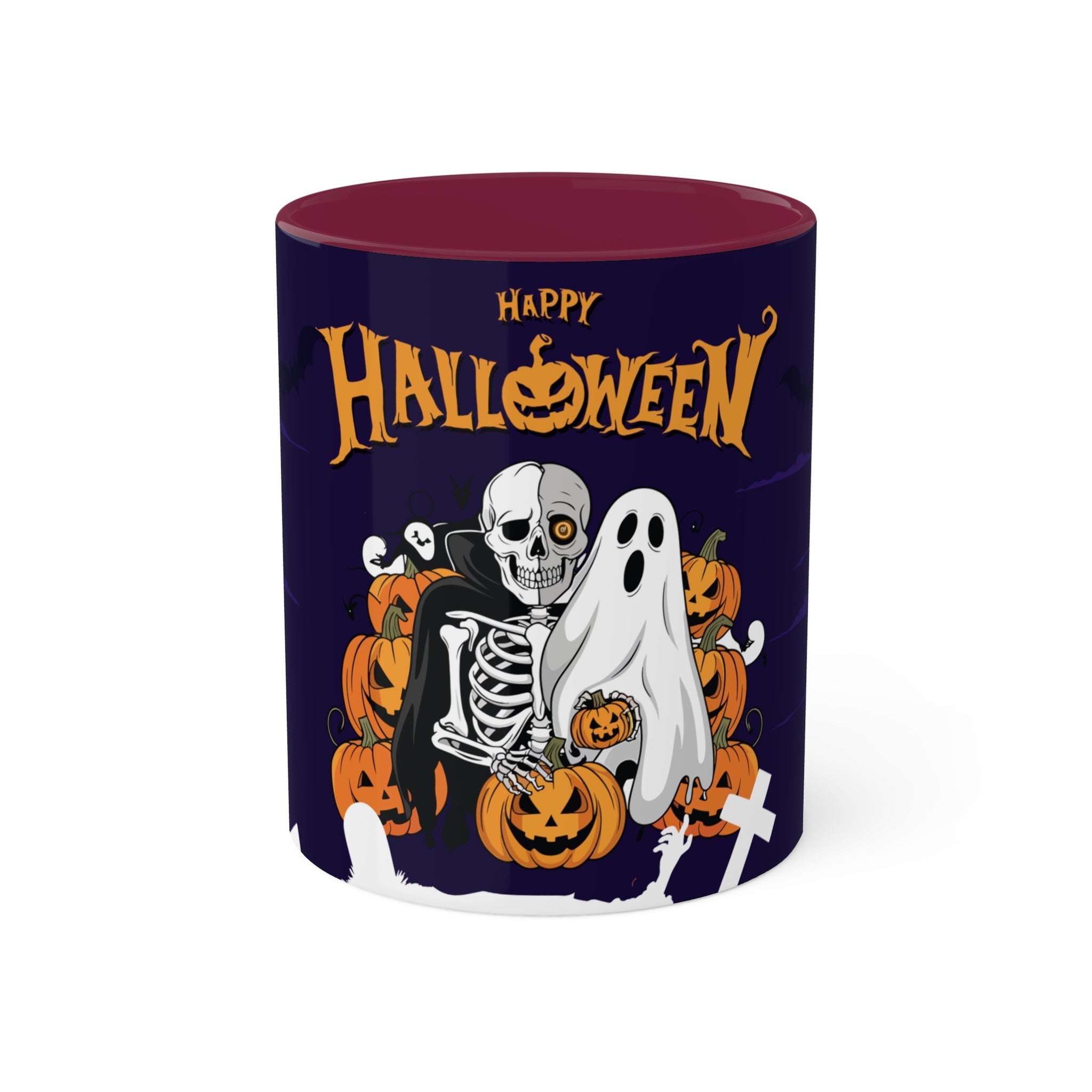 Halloween is Better with Skeleton | Colorful Mugs