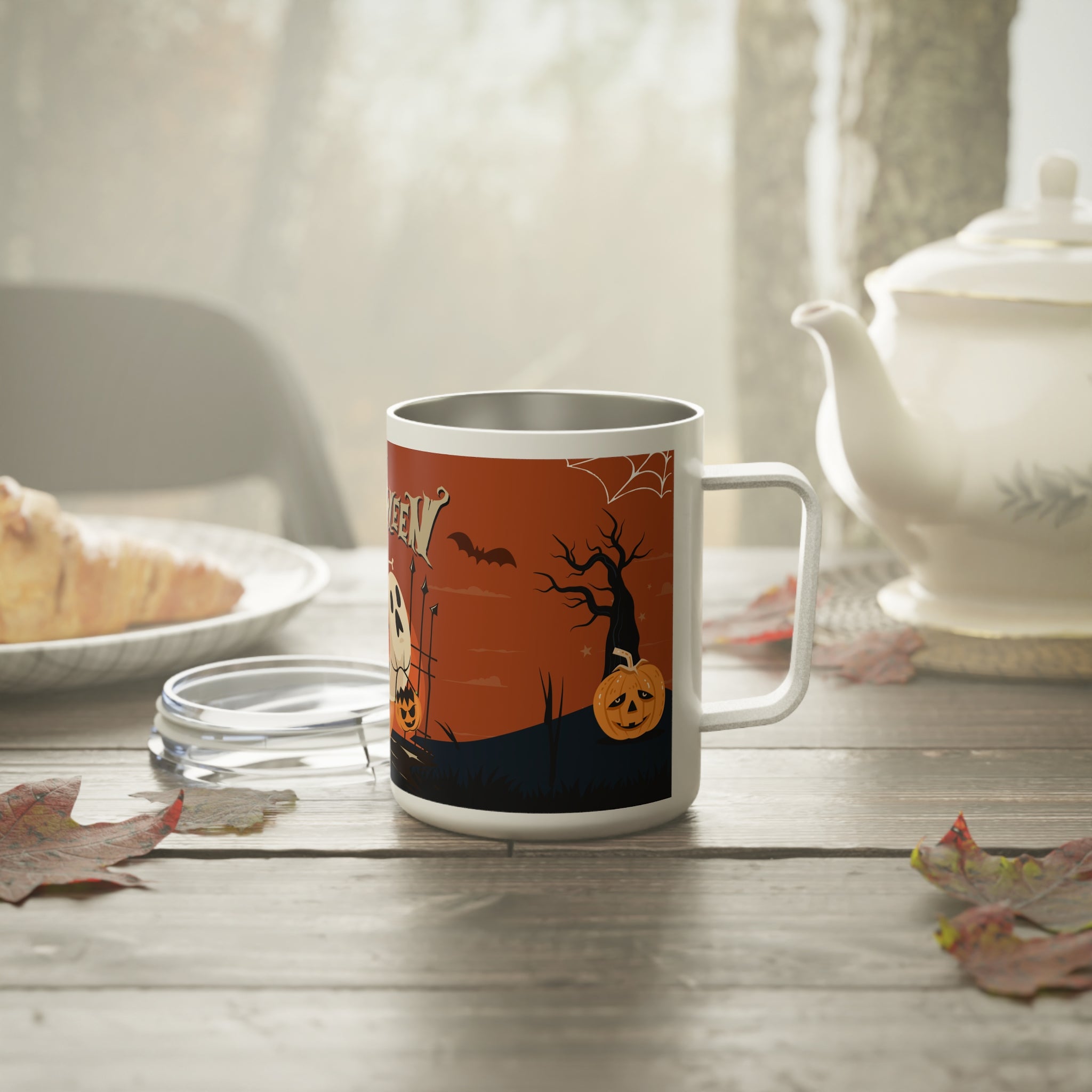 Happy Halloween with Pumpkin | Insulated Coffee Mug