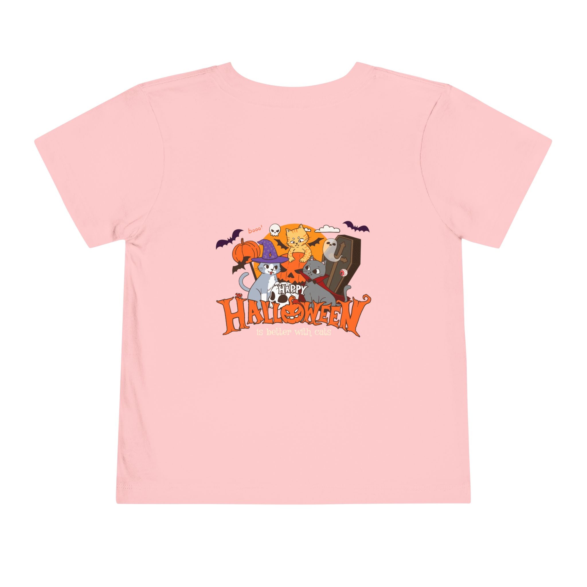 Happy Halloween with Cats | Toddler Short Sleeve Tee