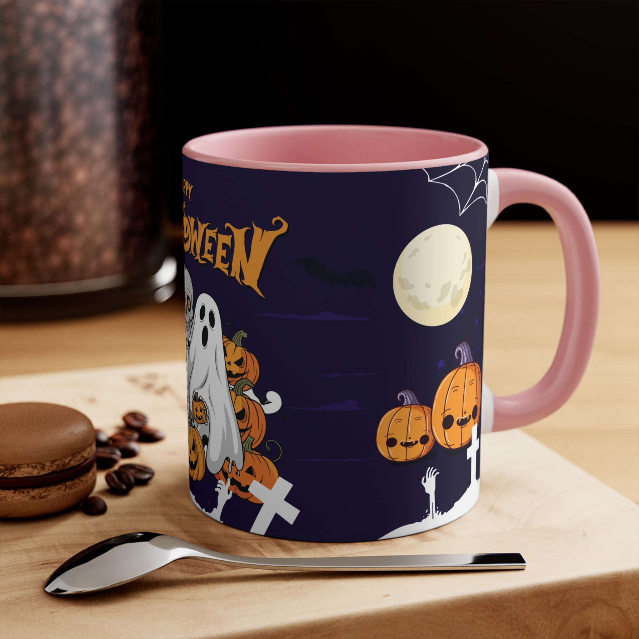 Halloween is Better with Skeleton | Colorful Accent Mugs