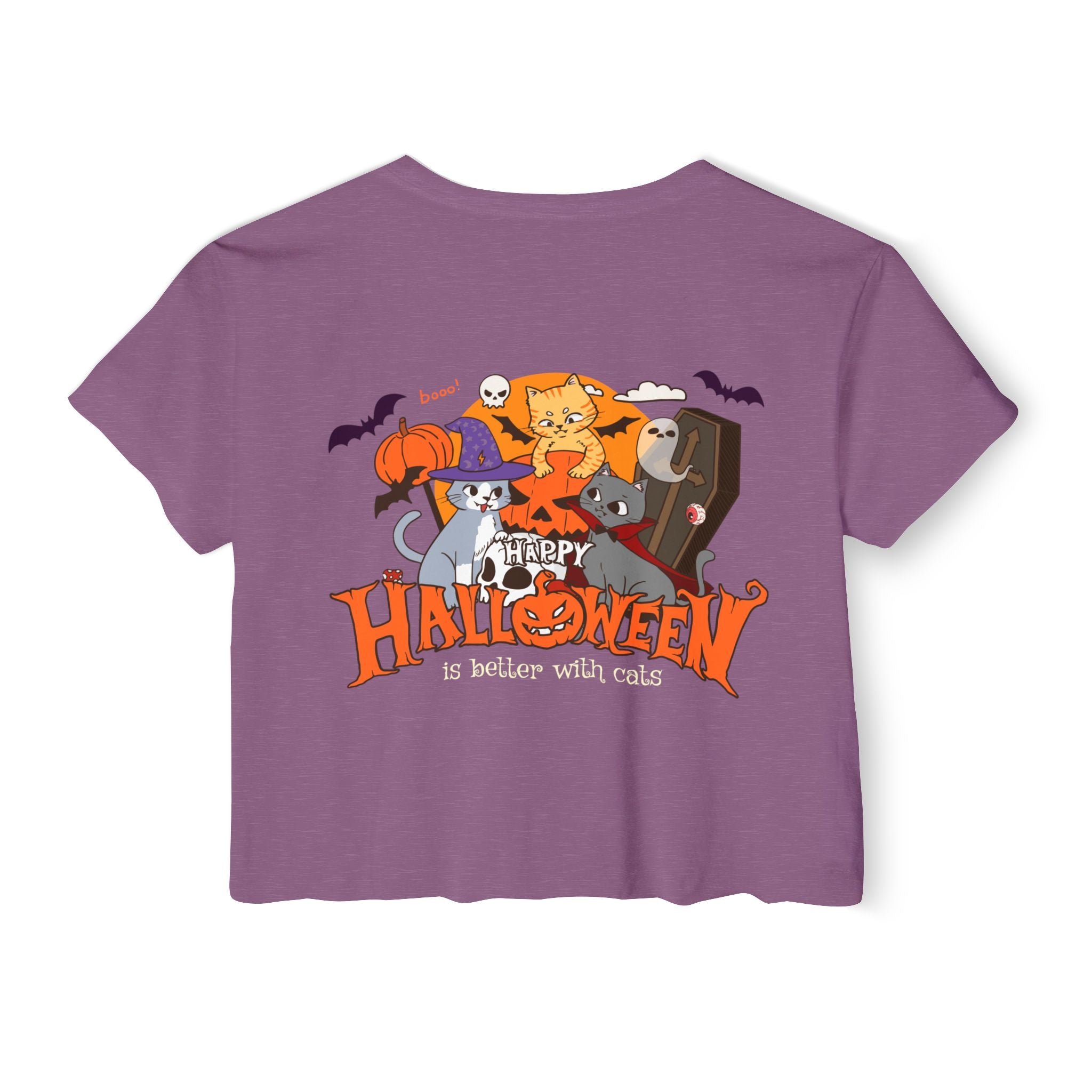 Happy Halloween with Cats | Women's Festival Crop Top