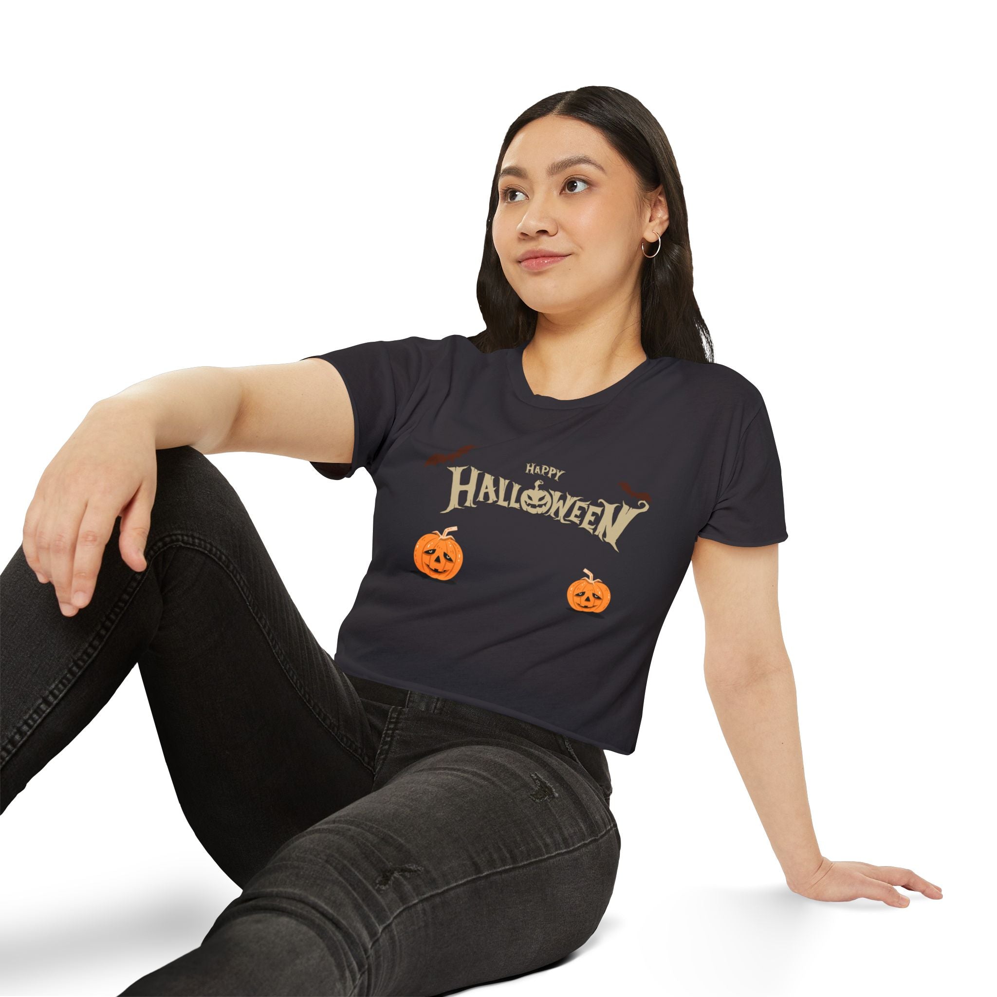 Happy Halloween with Cats | Women's Festival Crop Top