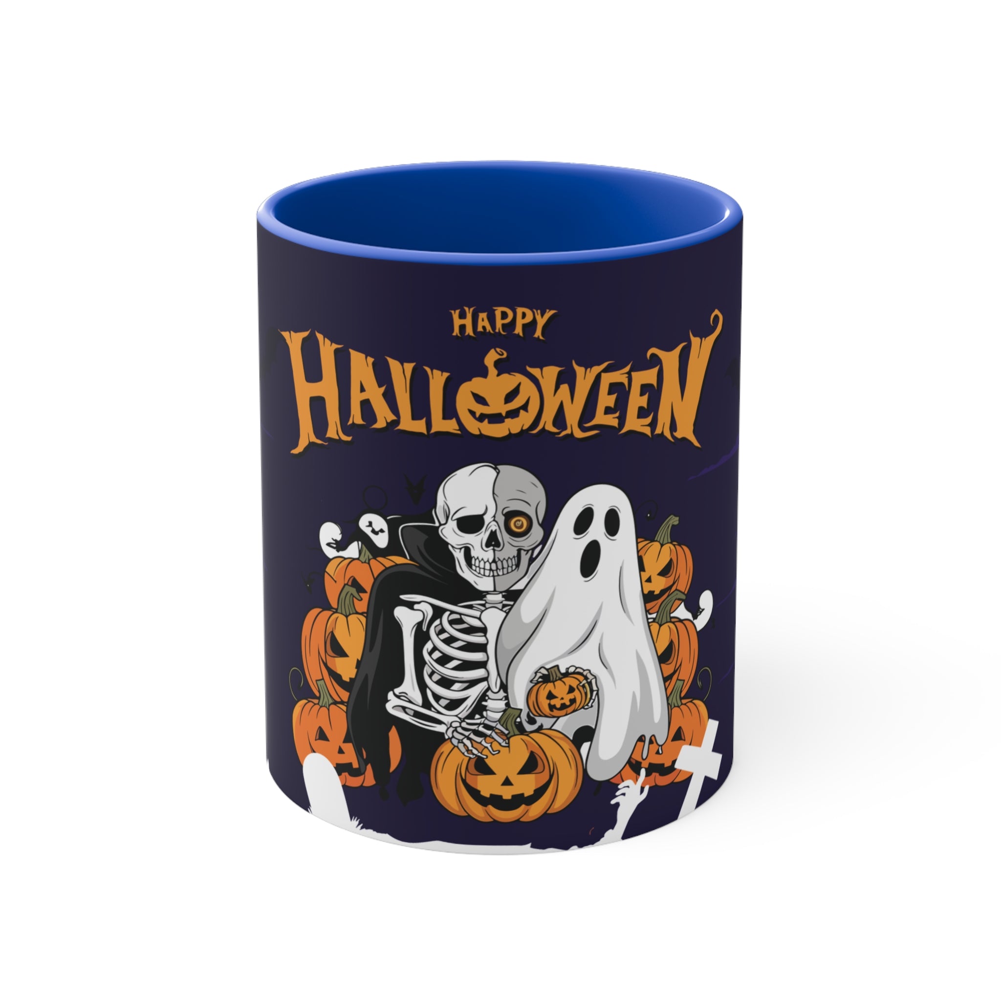 Halloween is Better with Skeleton | Colorful Accent Mugs