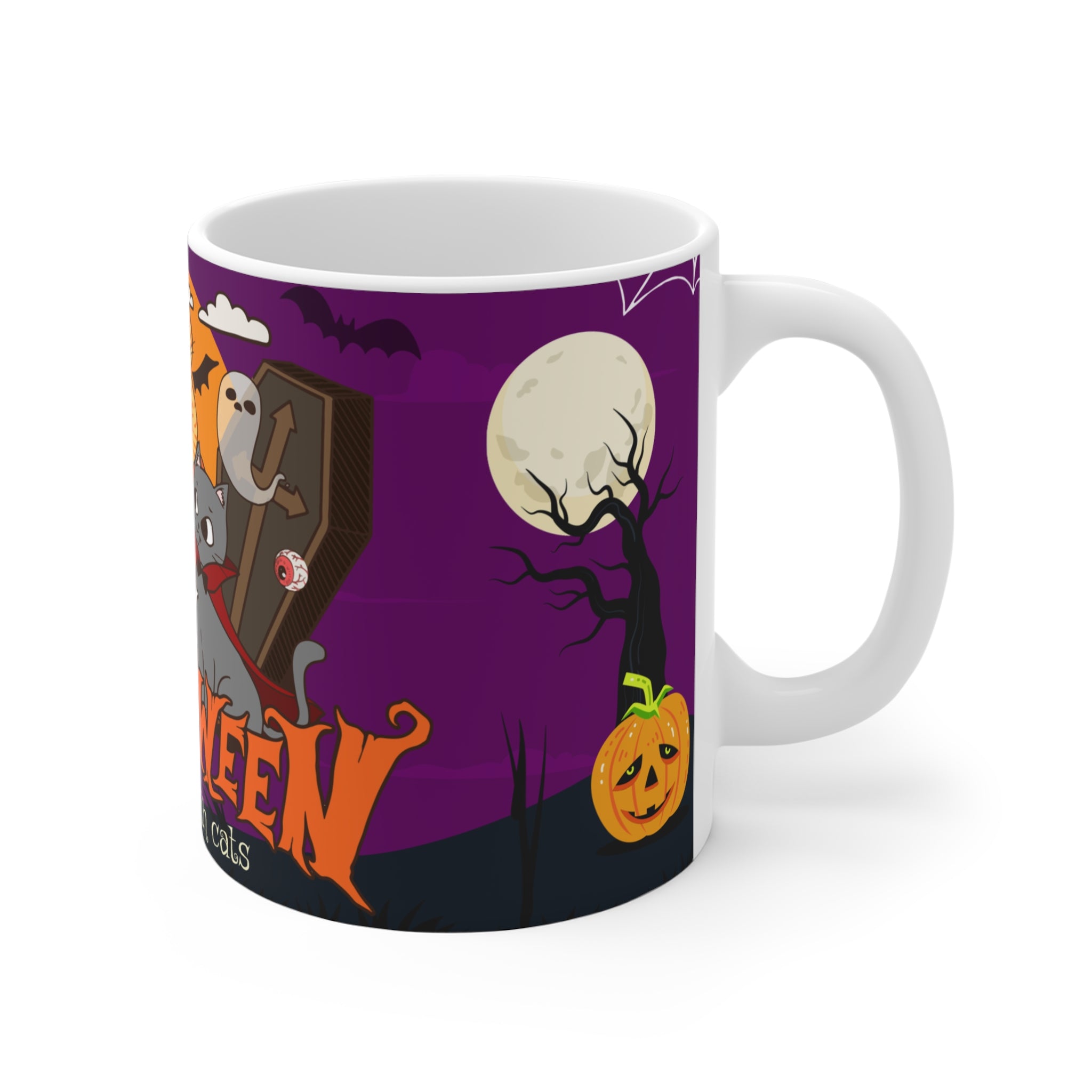 Happy Halloween is Better with Cats | Ceramic Mug