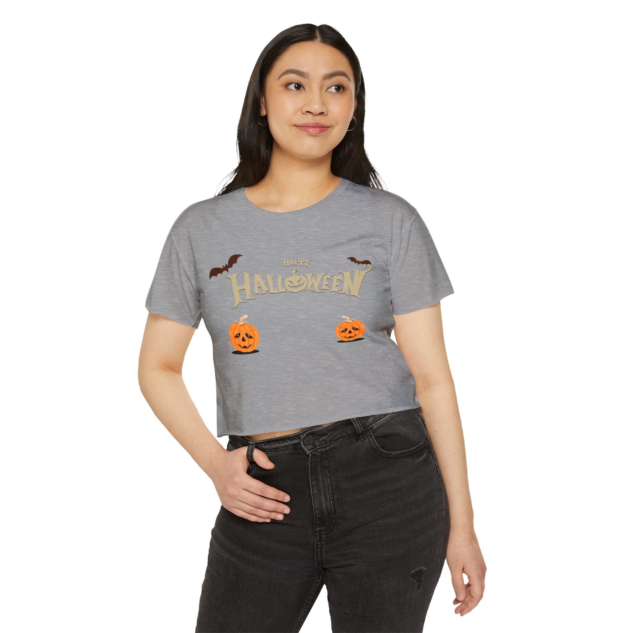 Happy Halloween with Cats | Women's Festival Crop Top
