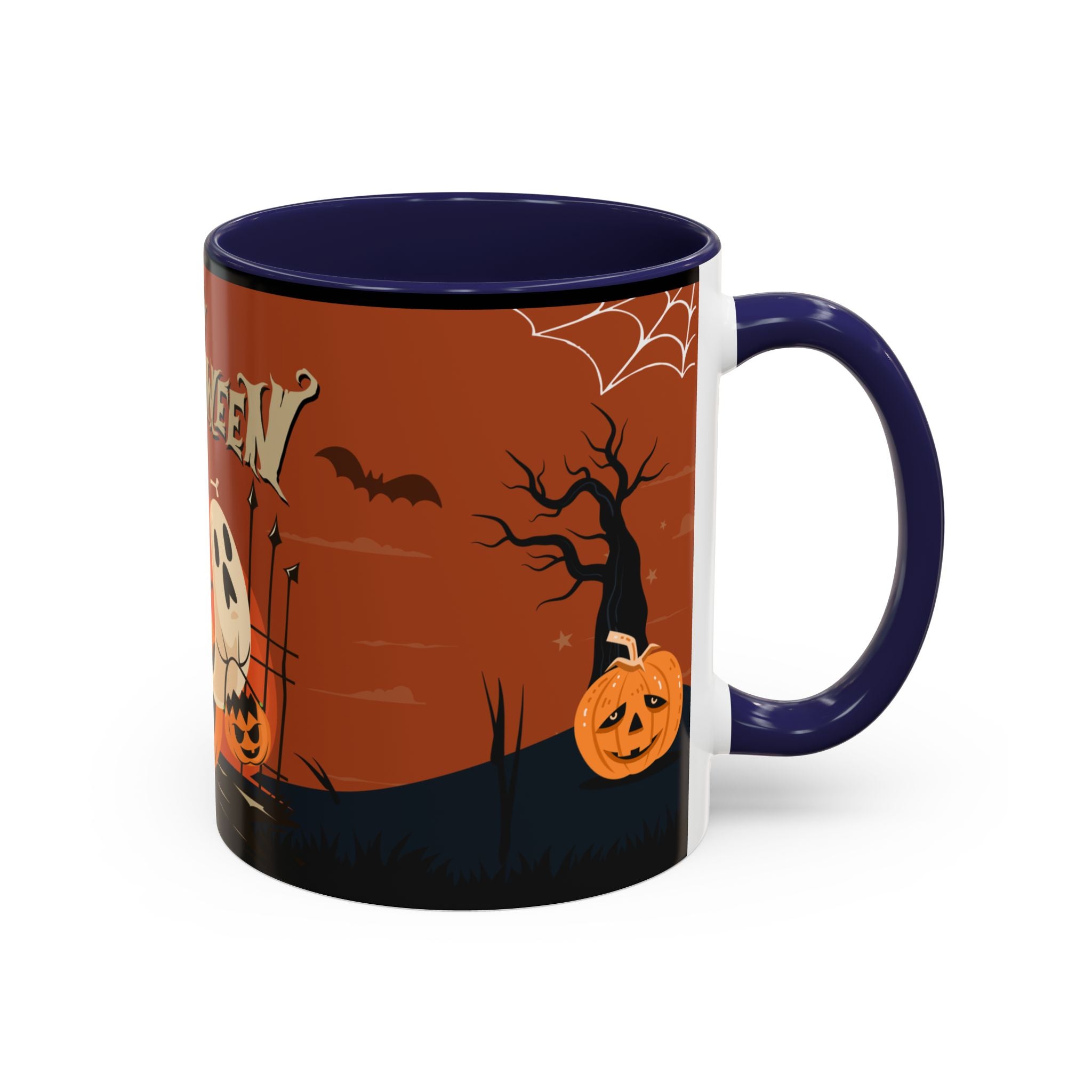 Happy Halloween with Pumpkin | Accent Coffee Mug