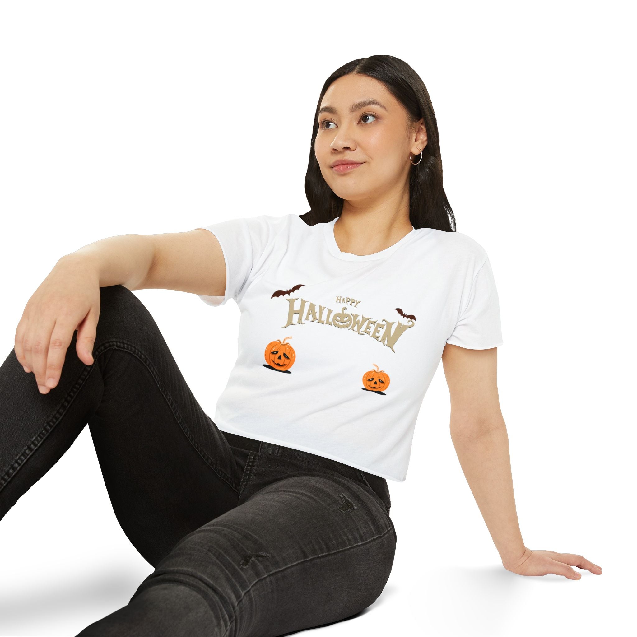 Happy Halloween with Cats | Women's Festival Crop Top