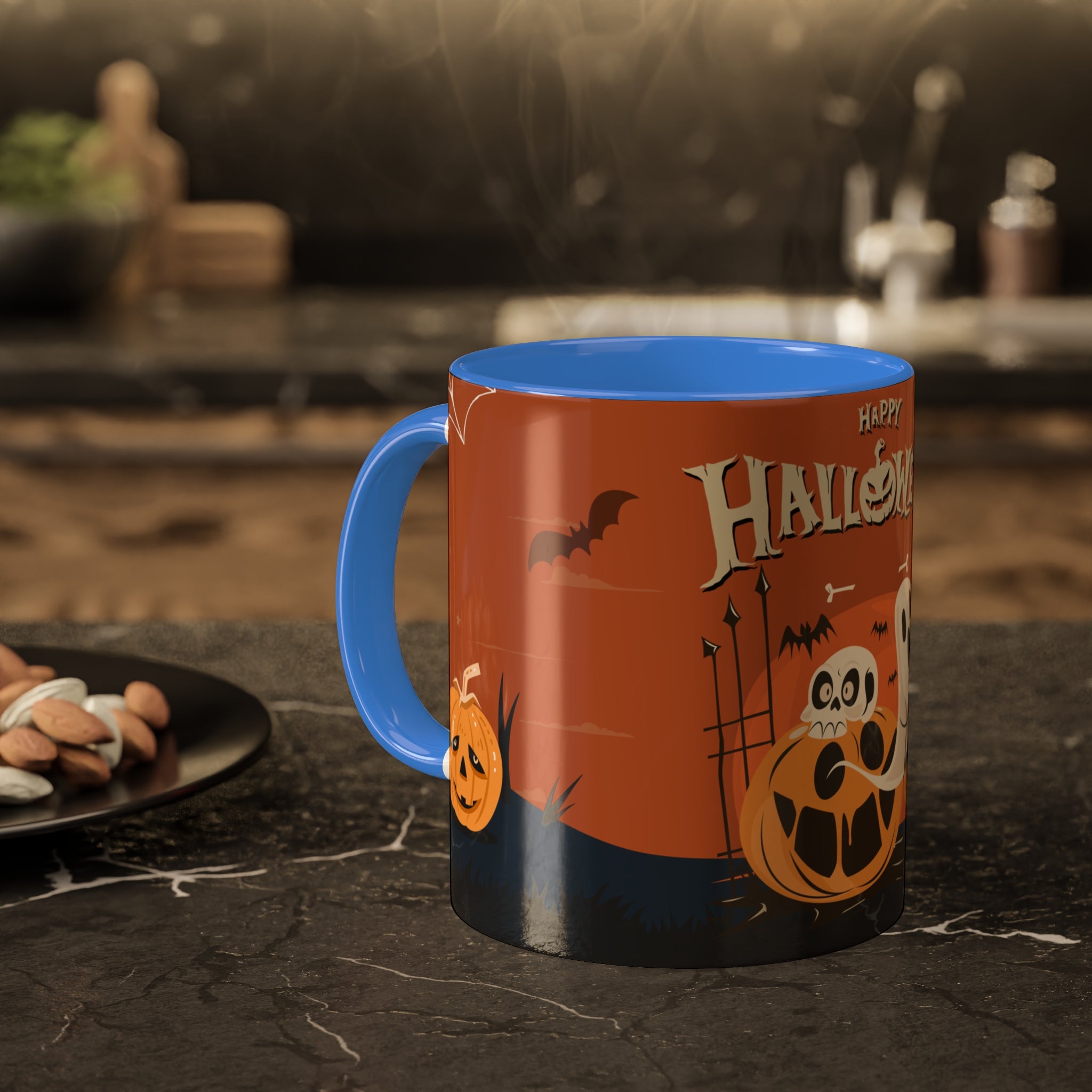 Happy Halloween with Pumpkin | Colorful Mugs