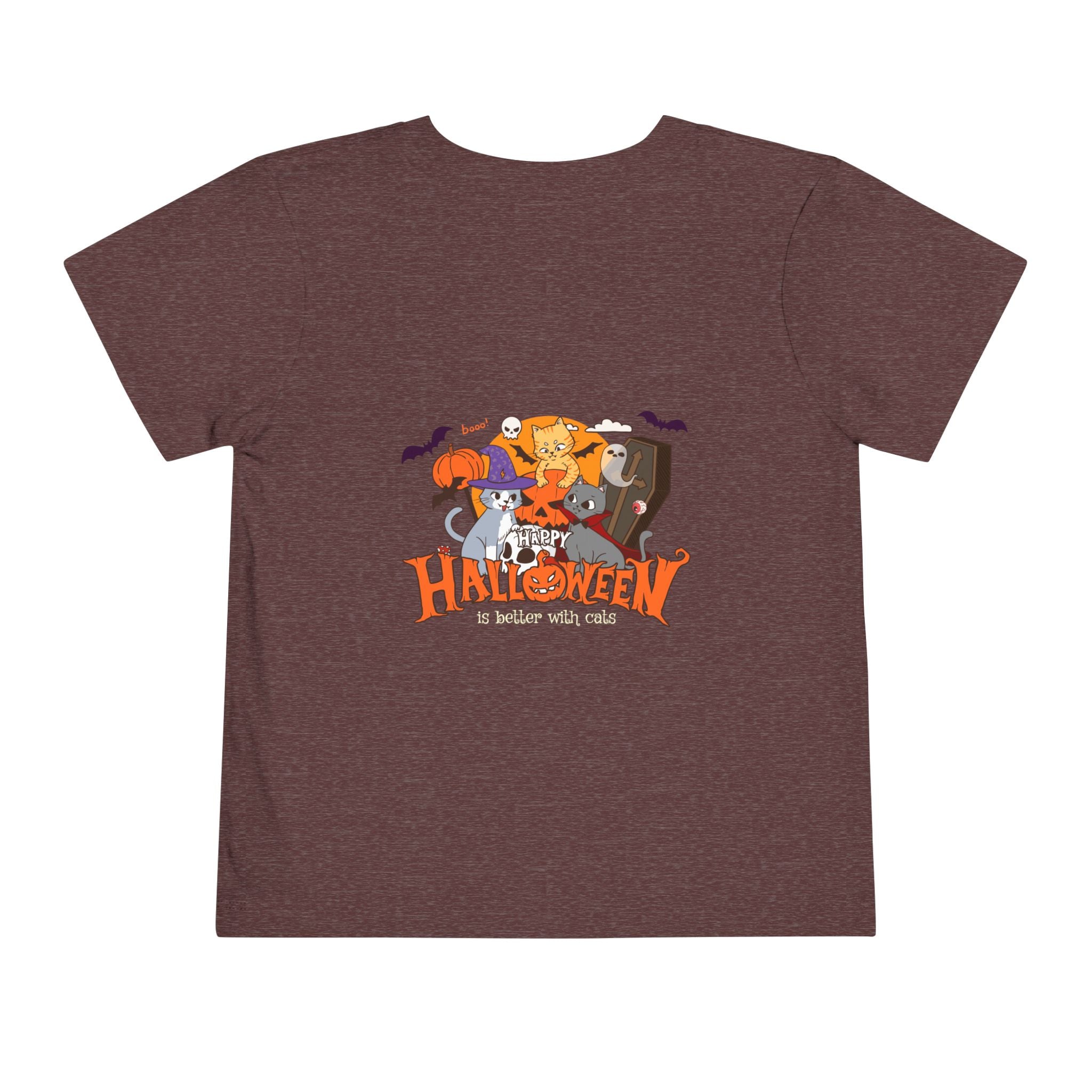 Happy Halloween with Cats | Toddler Short Sleeve Tee
