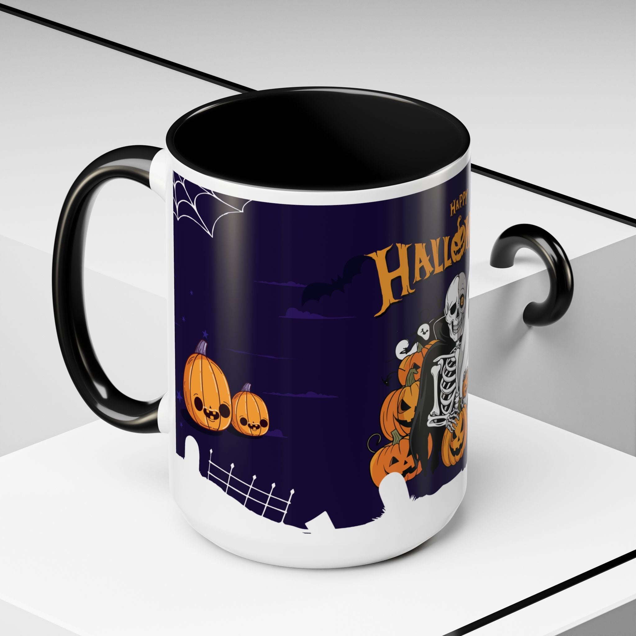 Halloween is Better with Skeleton | Accent Coffee Mug
