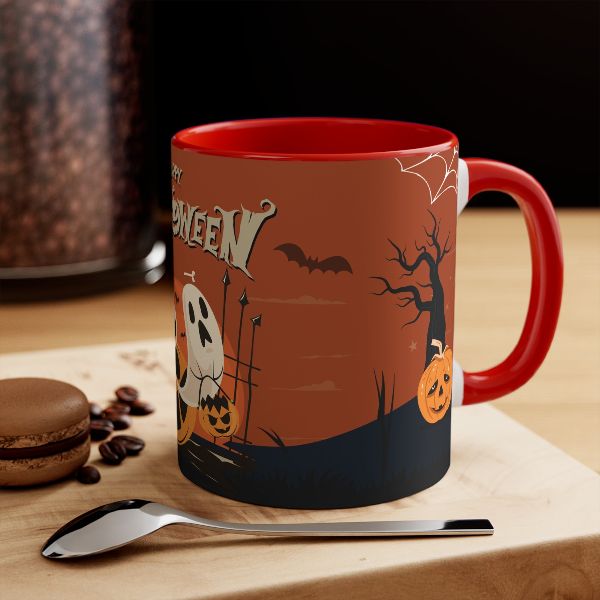Happy Halloween with Pumpkin | Accent Mugs