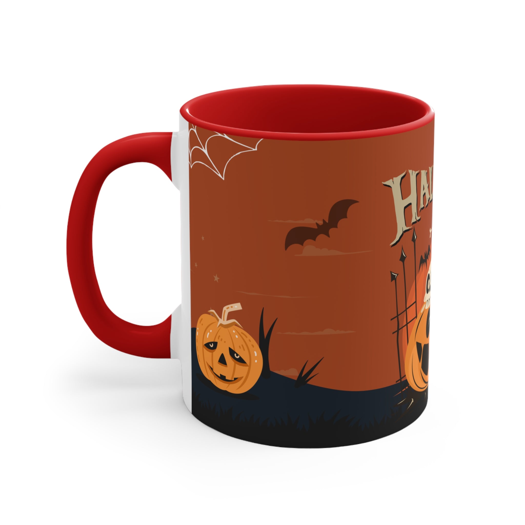 Happy Halloween with Pumpkin | Colorful Accent Mugs