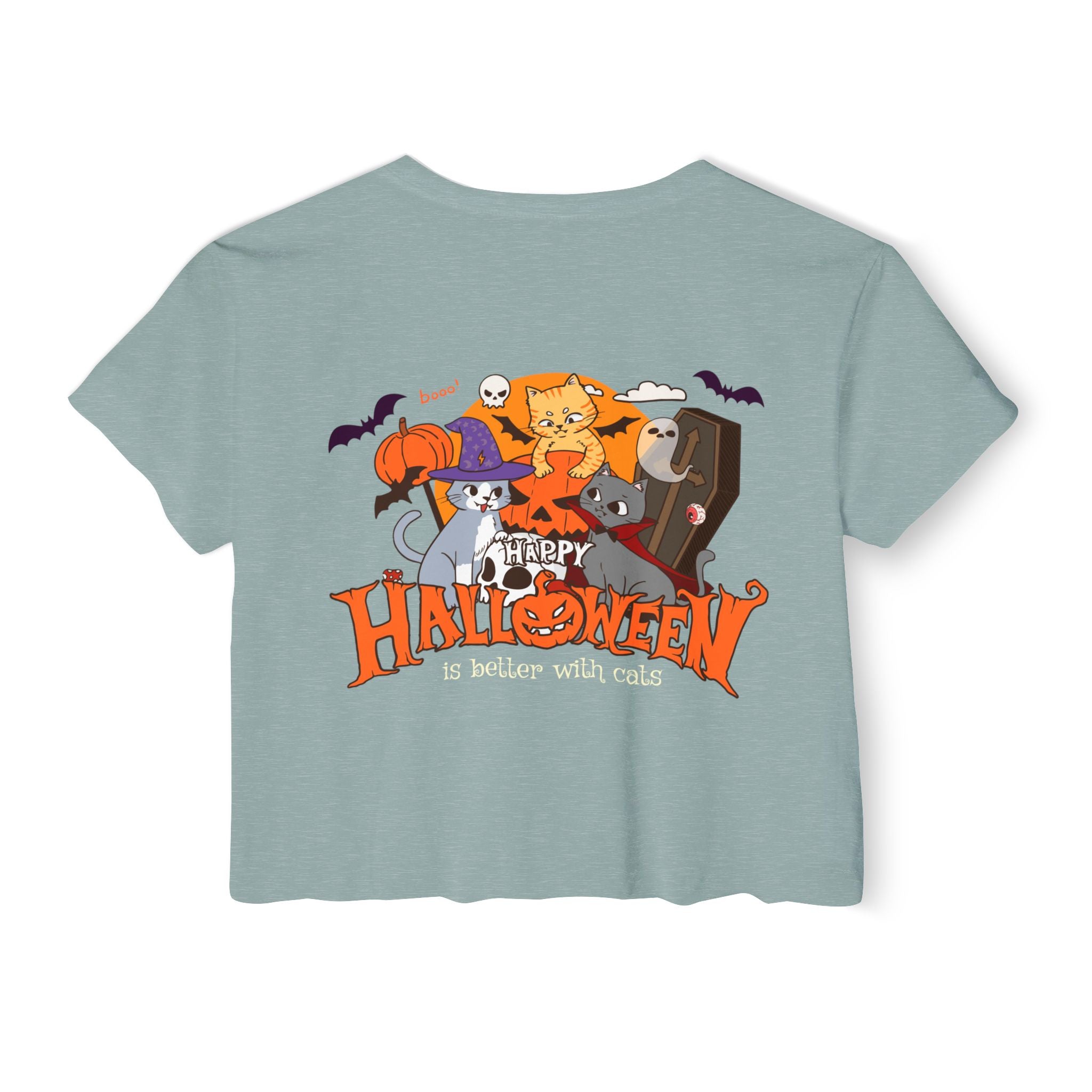 Happy Halloween with Cats | Women's Festival Crop Top
