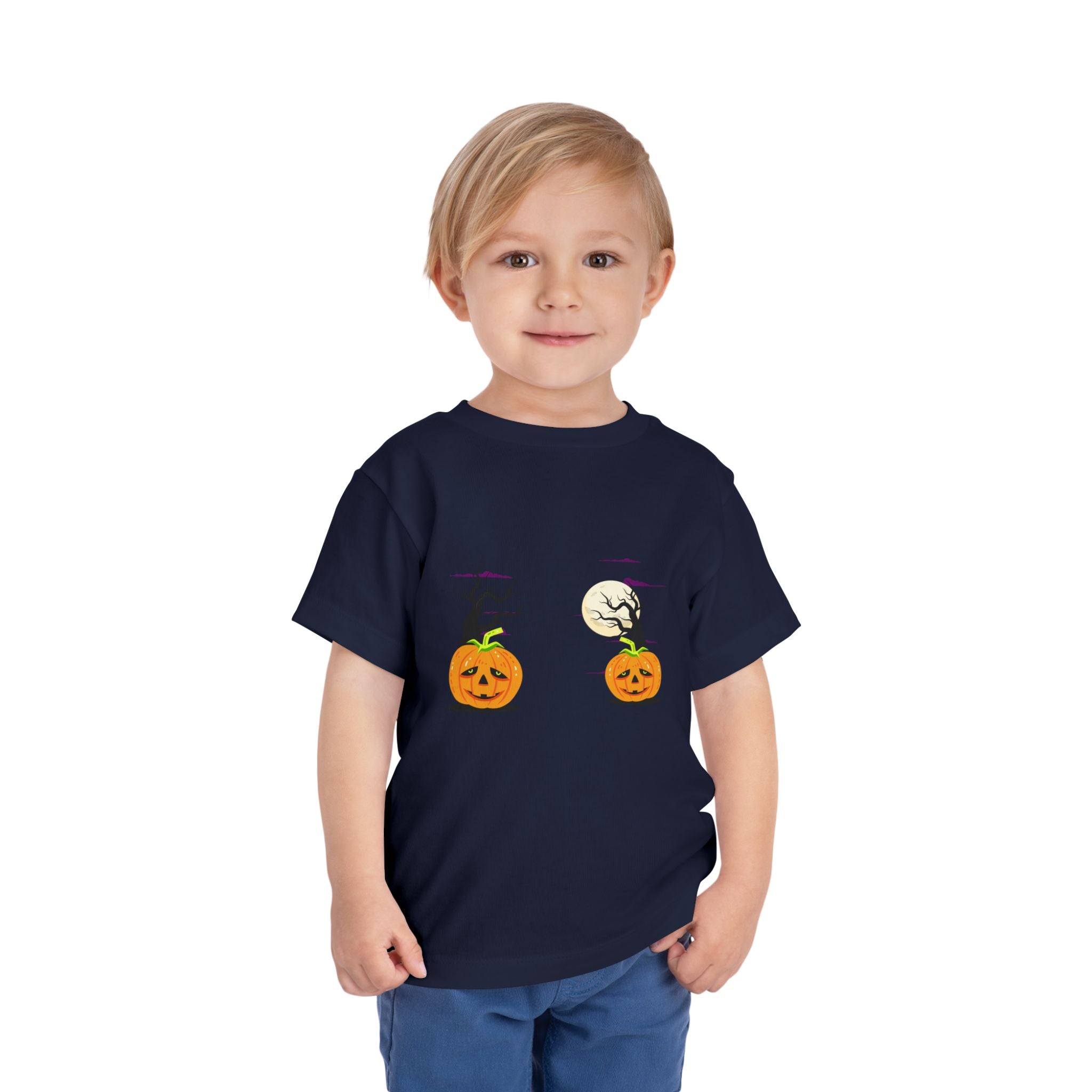Happy Halloween with Cats | Toddler Short Sleeve Tee