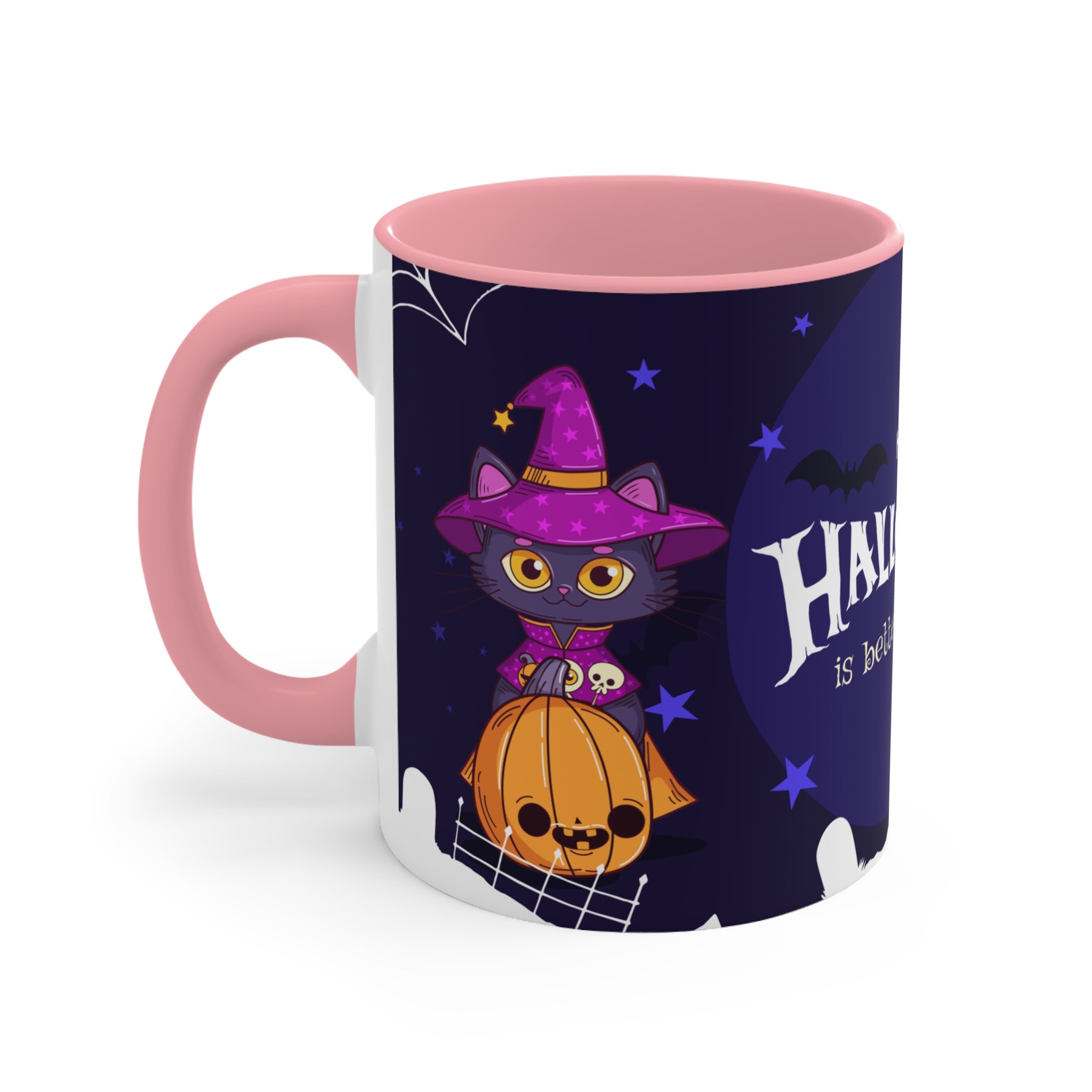 Happy Halloween with Witch's Cats | Accent Mugs