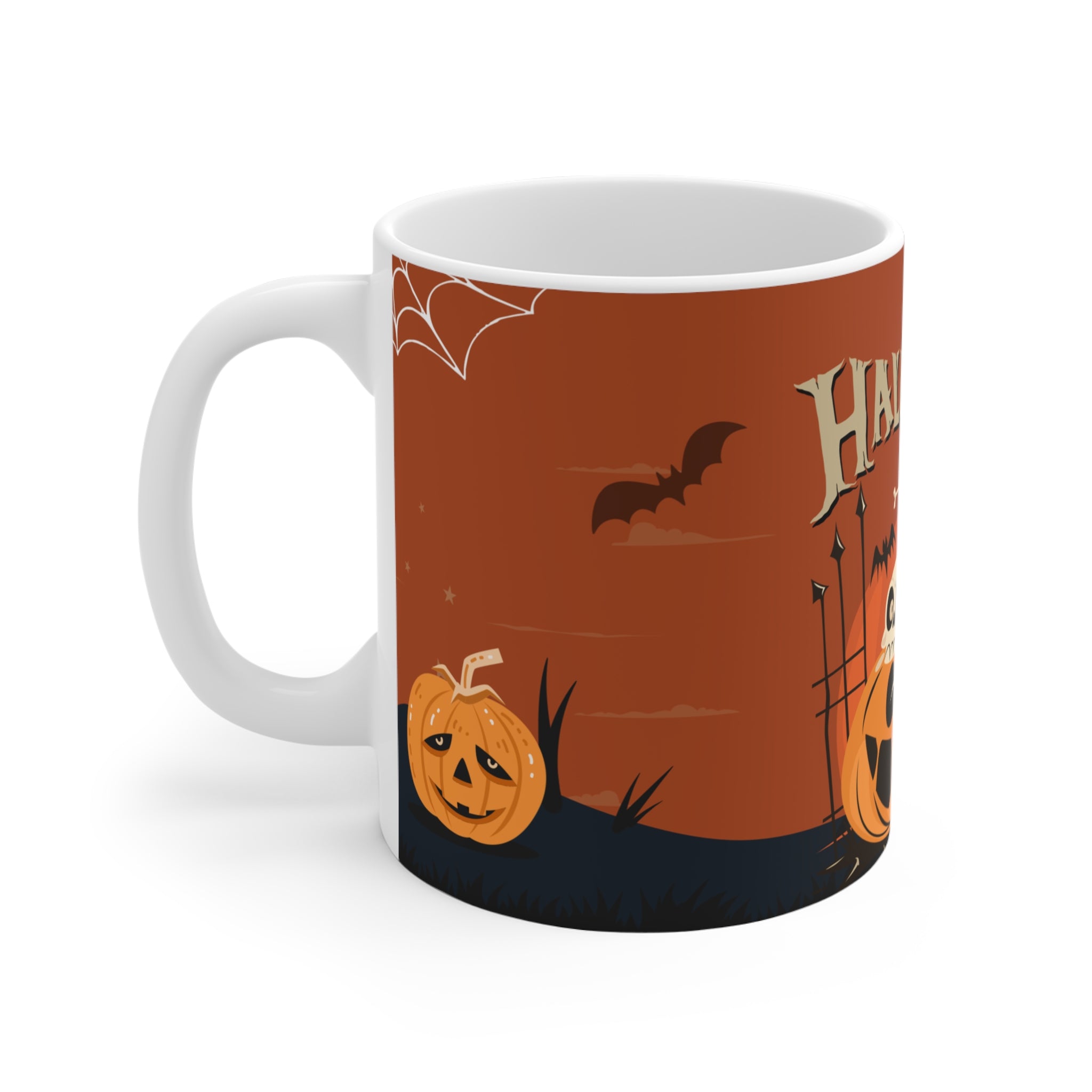Happy Halloween with Pumpkin | Ceramic Mugs