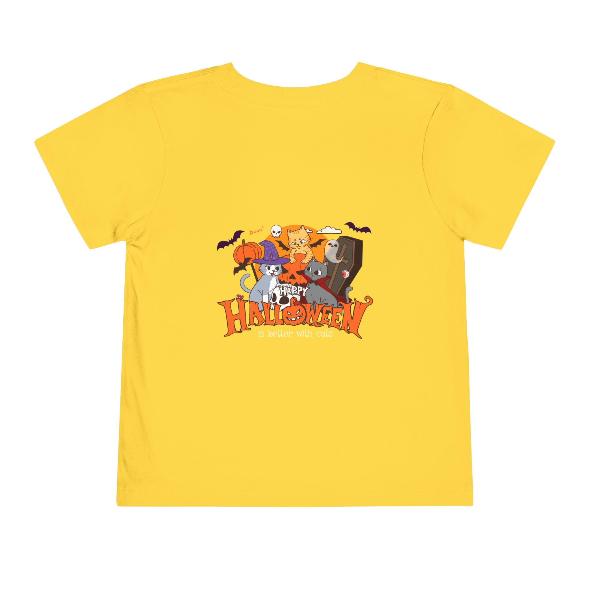 Happy Halloween with Cats | Toddler Short Sleeve Tee
