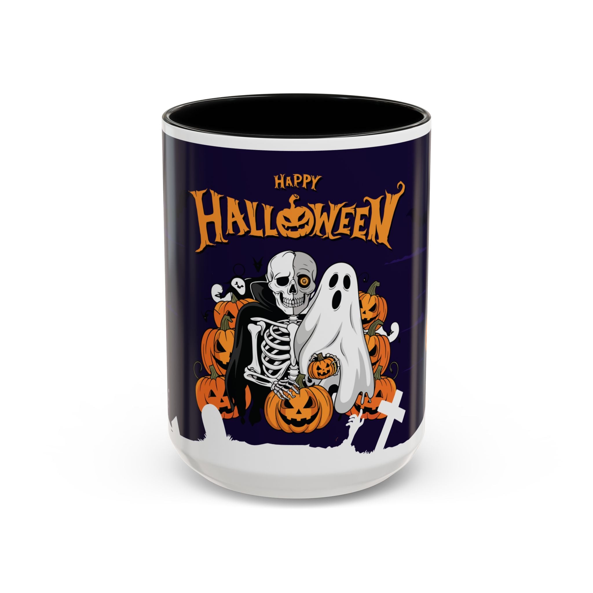 Halloween is Better with Skeleton | Accent Coffee Mug
