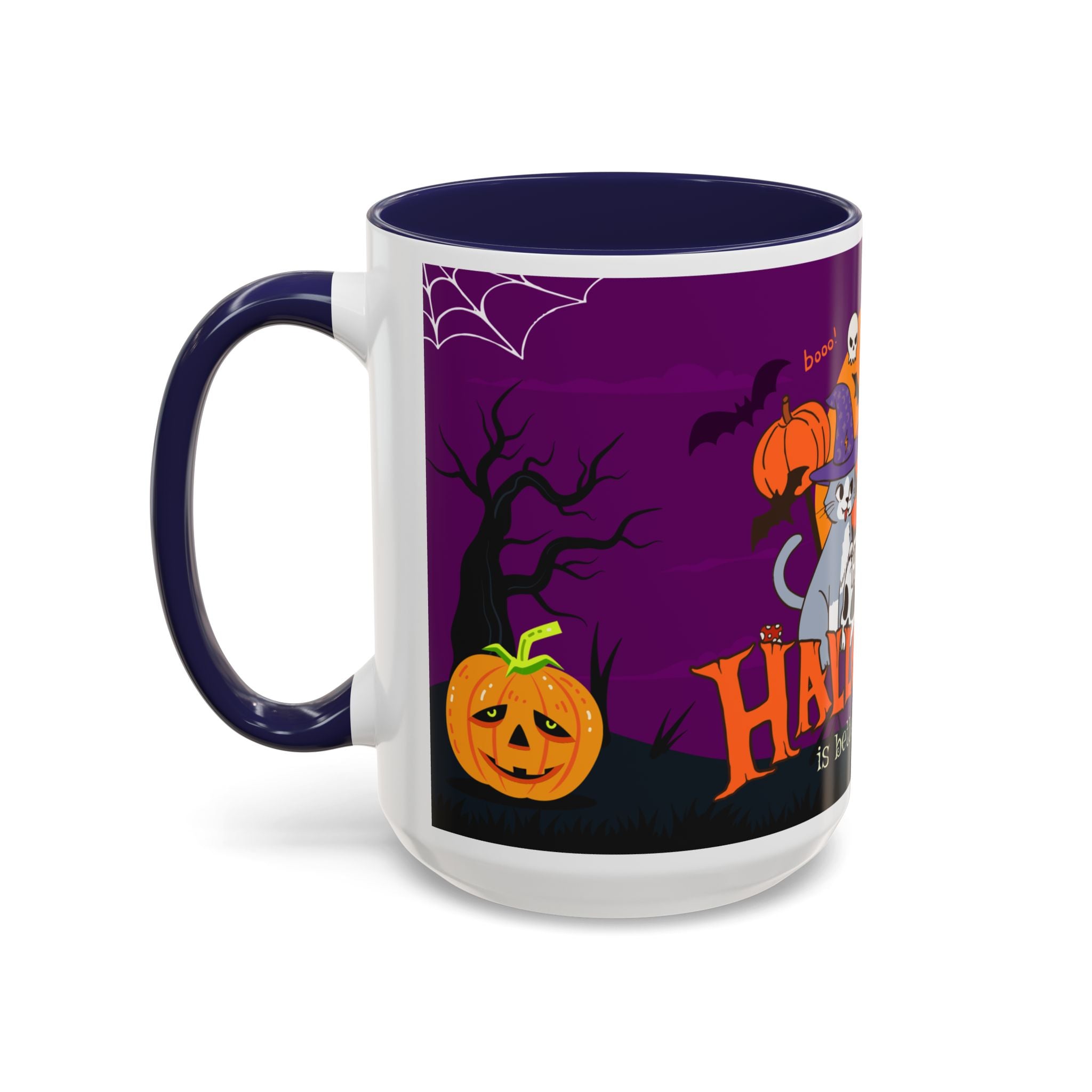 Happy Halloween is Better with Cats | Accent Coffee Mug