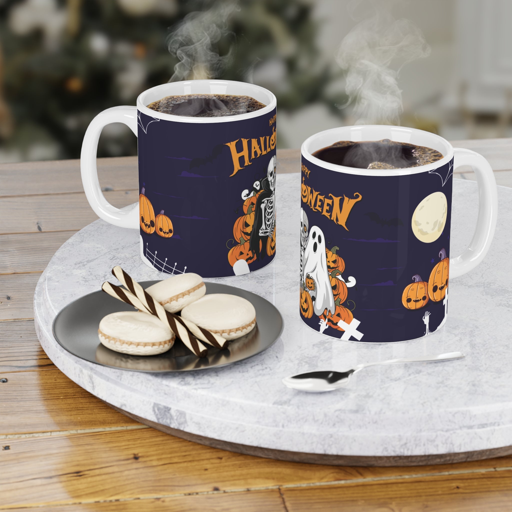 Halloween is Better with Skeleton | Ceramic Mugs