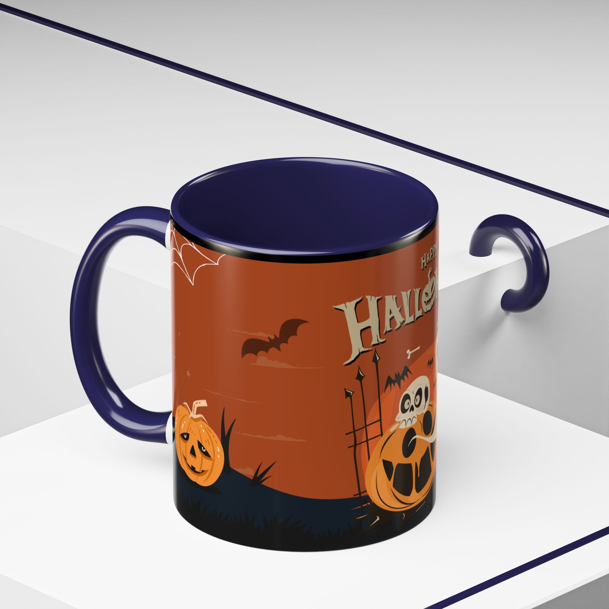 Happy Halloween with Pumpkin | Accent Coffee Mug