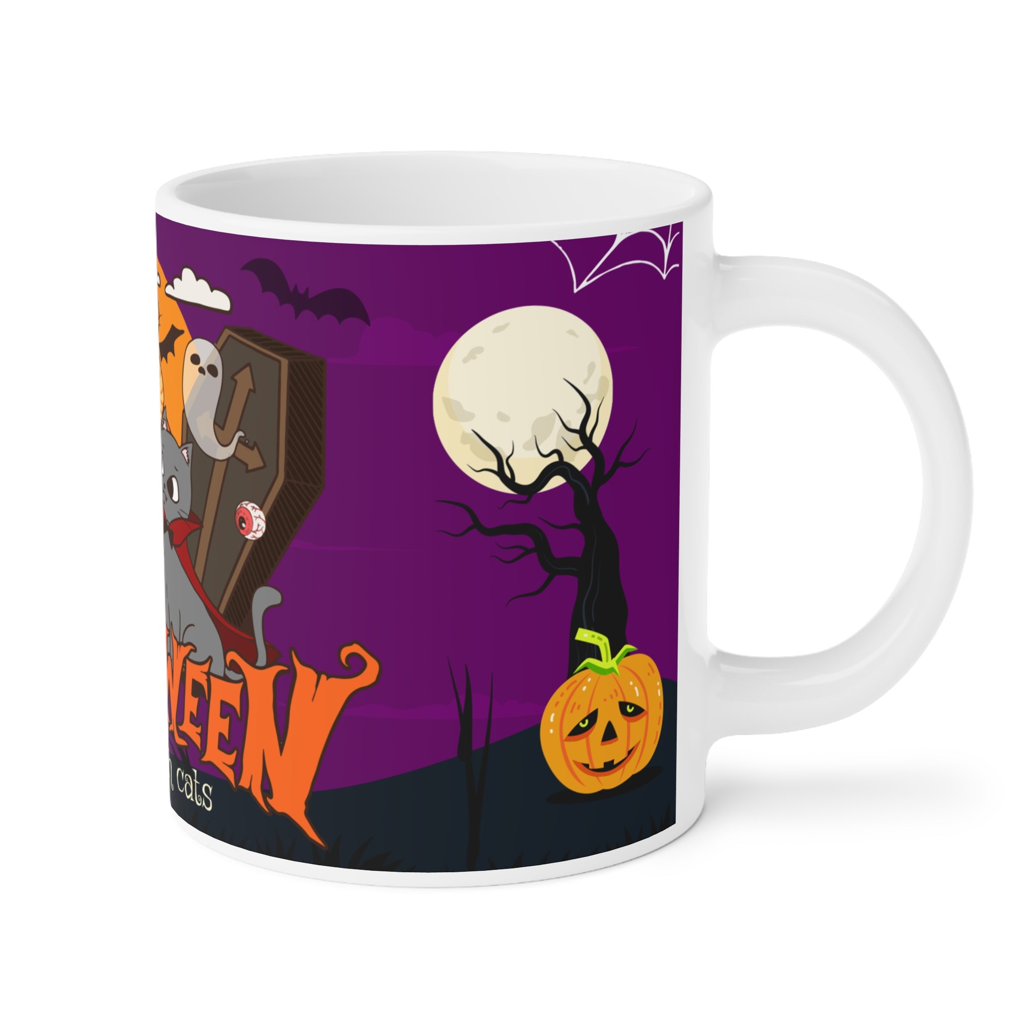 Happy Halloween is Better with Cats | Ceramic Mugs