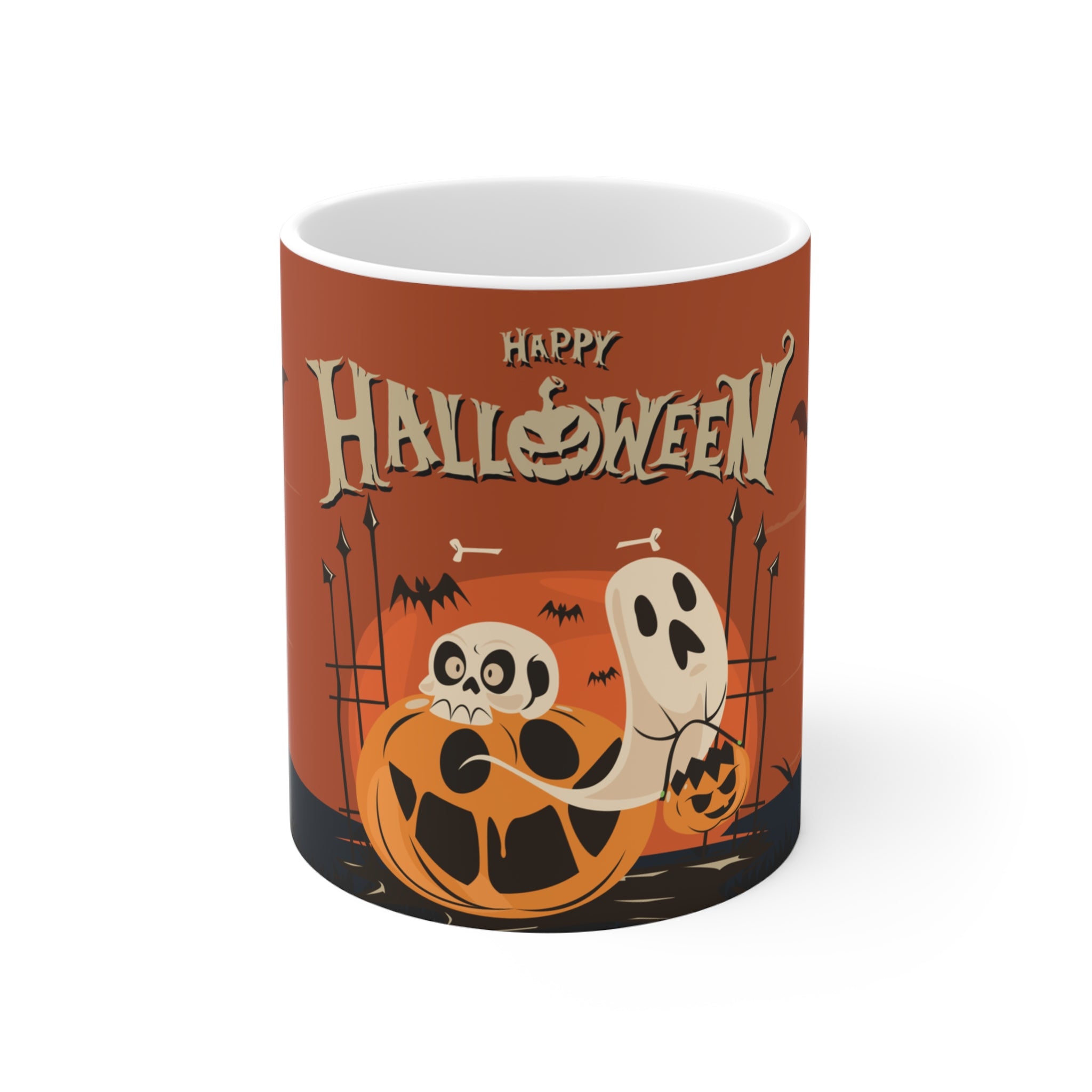 Happy Halloween with Pumpkin | Ceramic Mugs