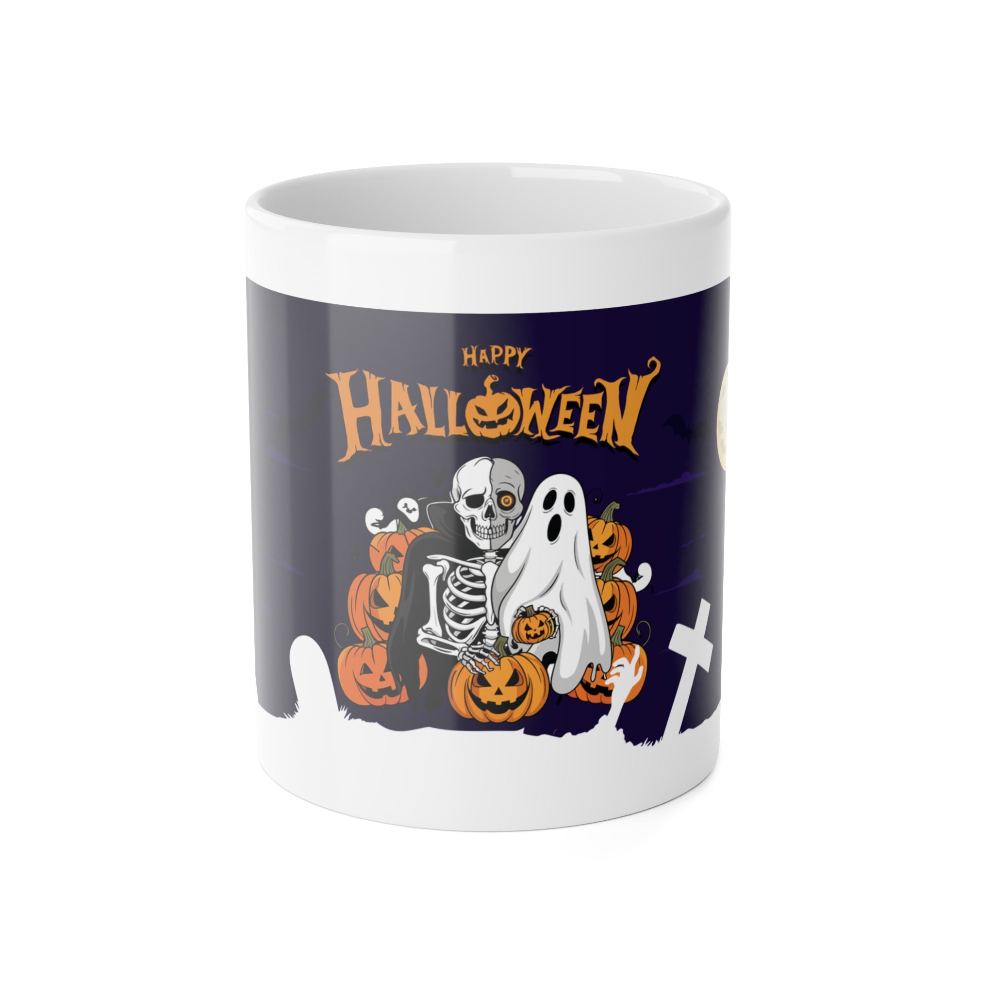 Halloween is Better with Skeleton | White Ceramic Mug