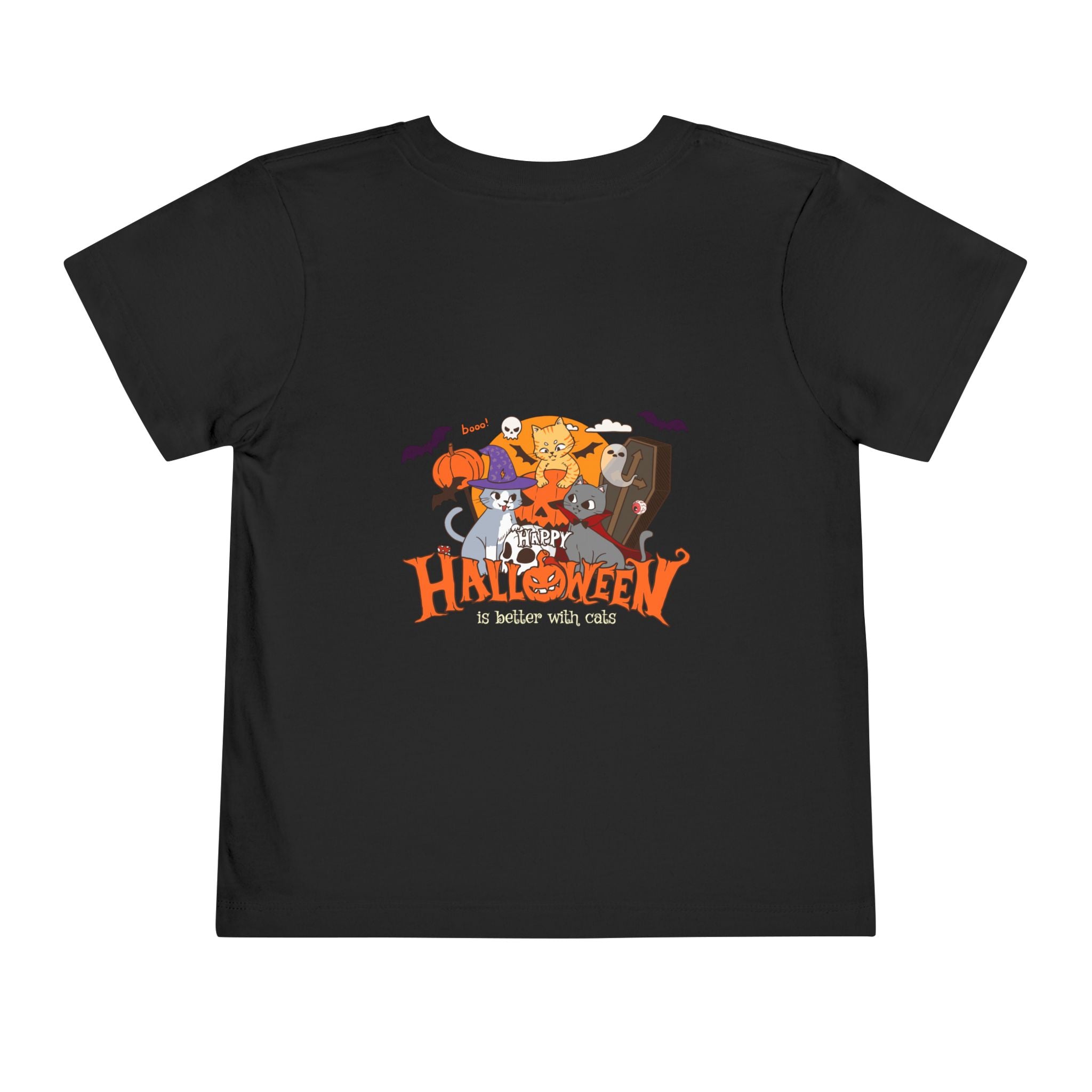 Happy Halloween with Cats | Toddler Short Sleeve Tee