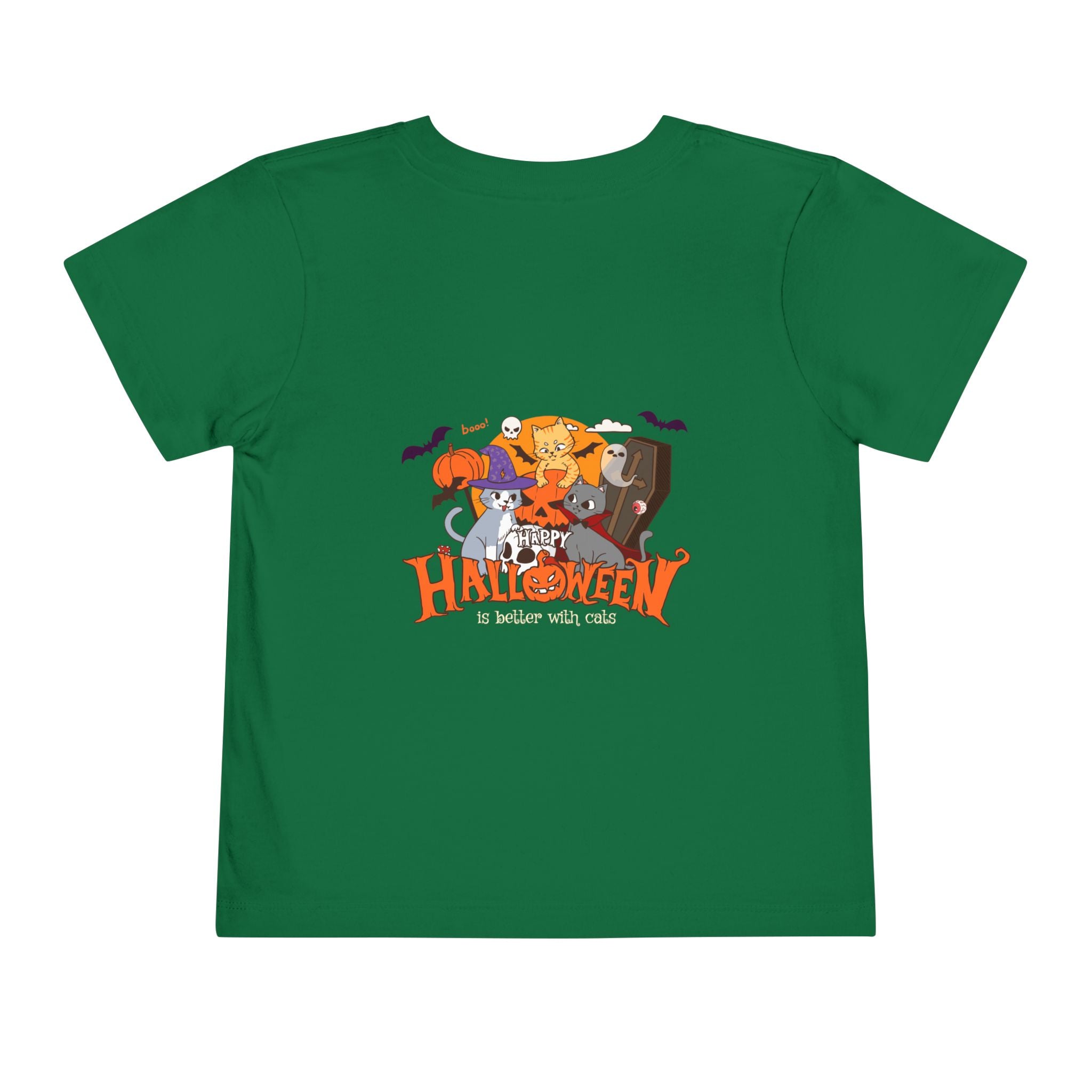 Happy Halloween with Cats | Toddler Short Sleeve Tee