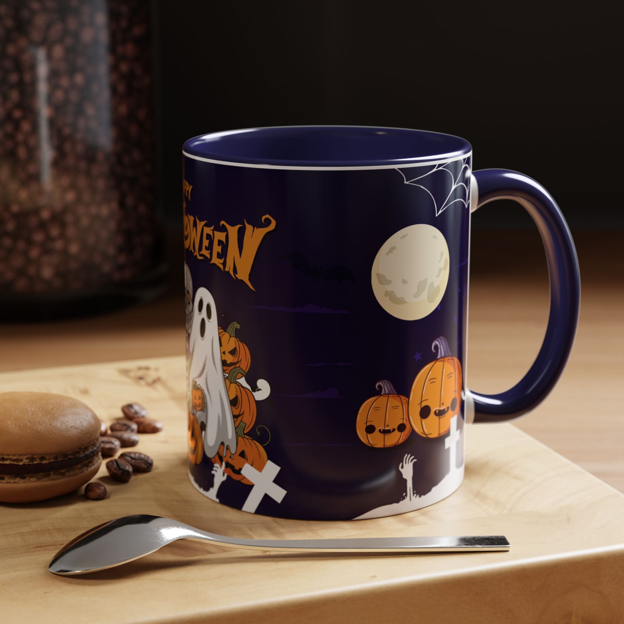 Halloween is Better with Skeleton | Accent Coffee Mug