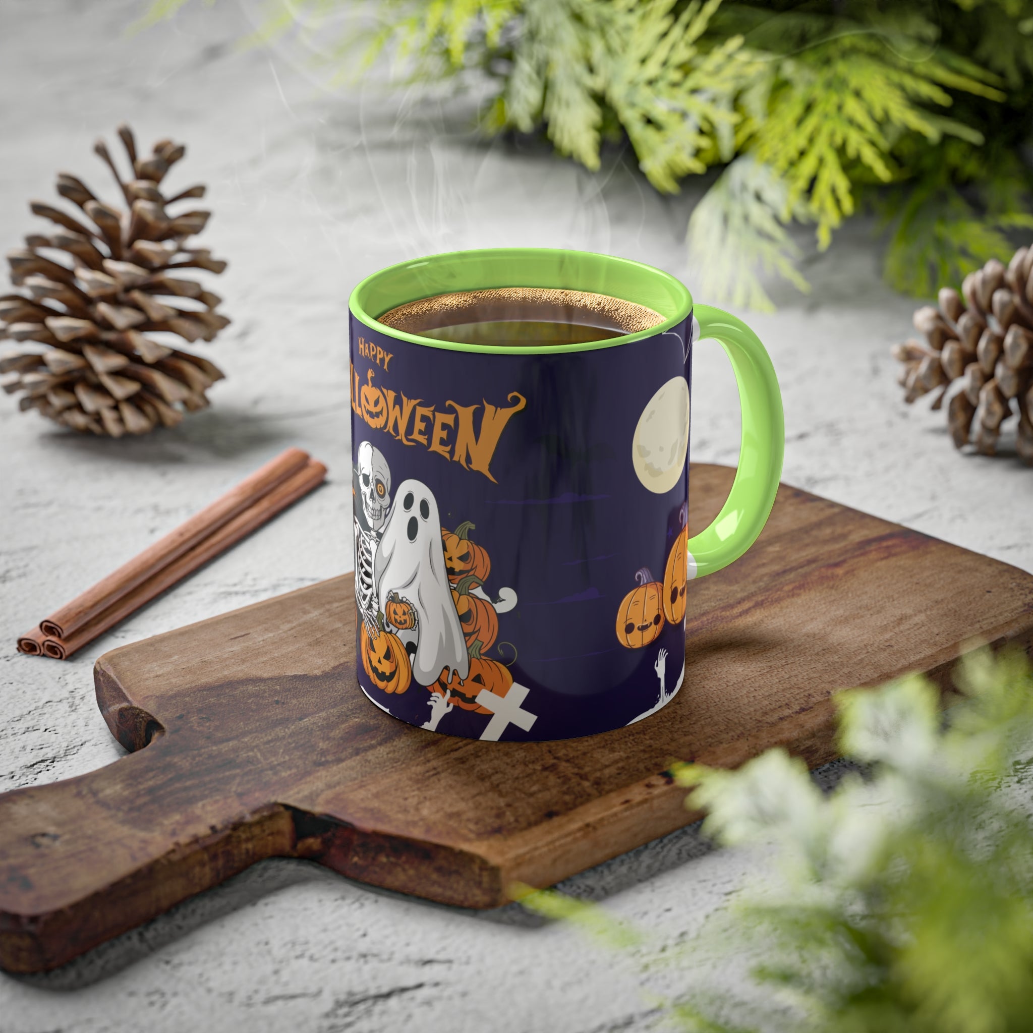 Halloween is Better with Skeleton | Colorful Mugs