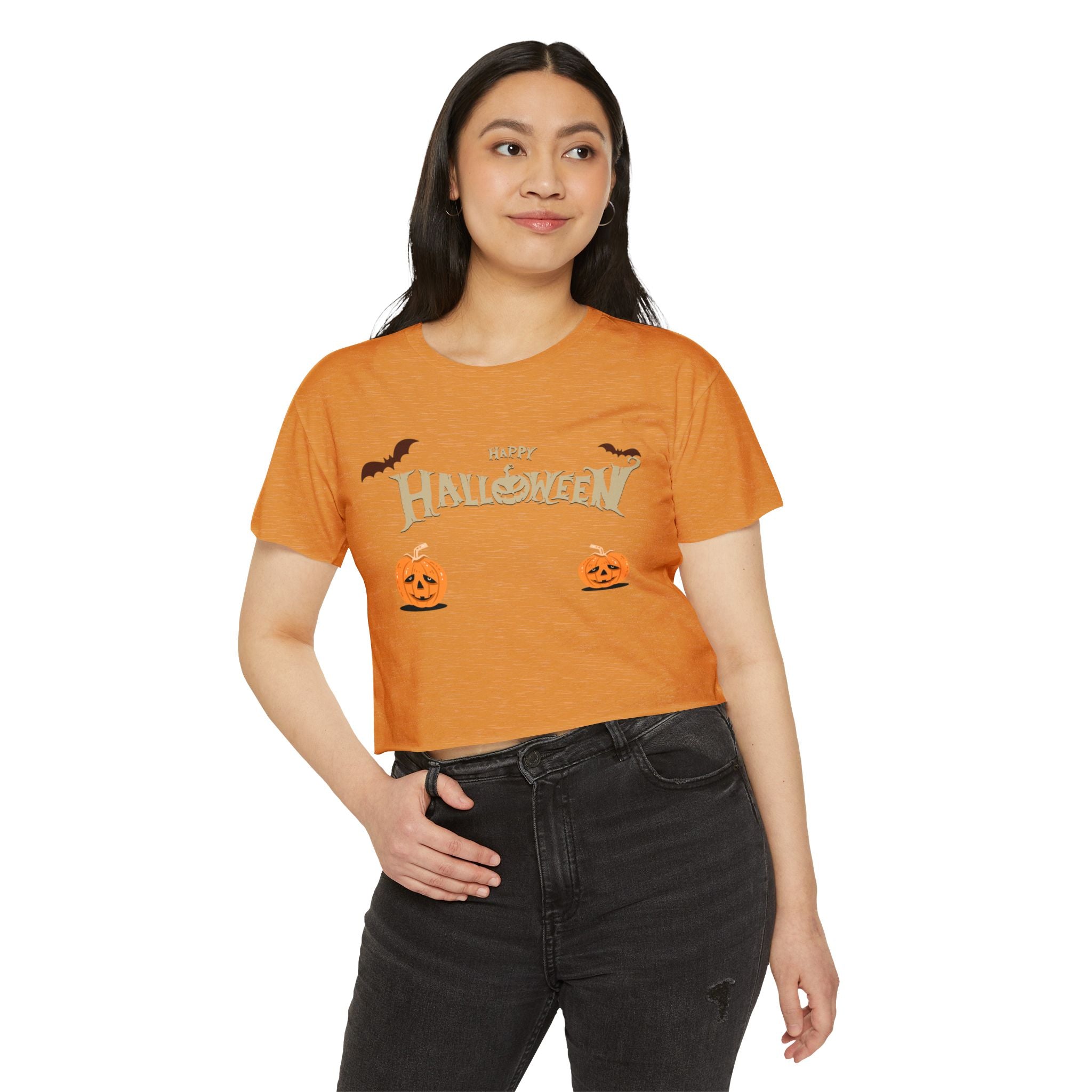Happy Halloween with Cats | Women's Festival Crop Top