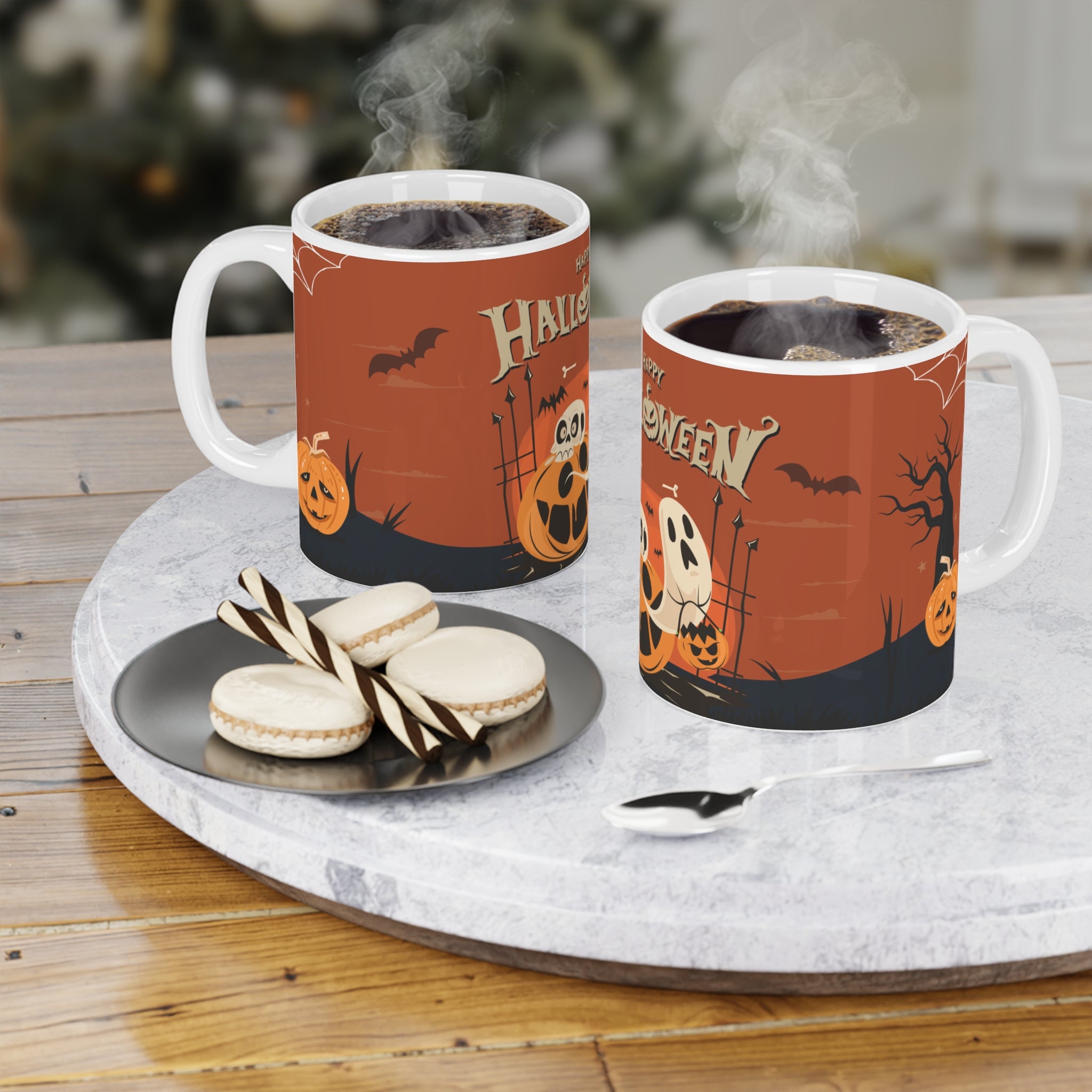 Happy Halloween with Pumpkin | Ceramic Mugs