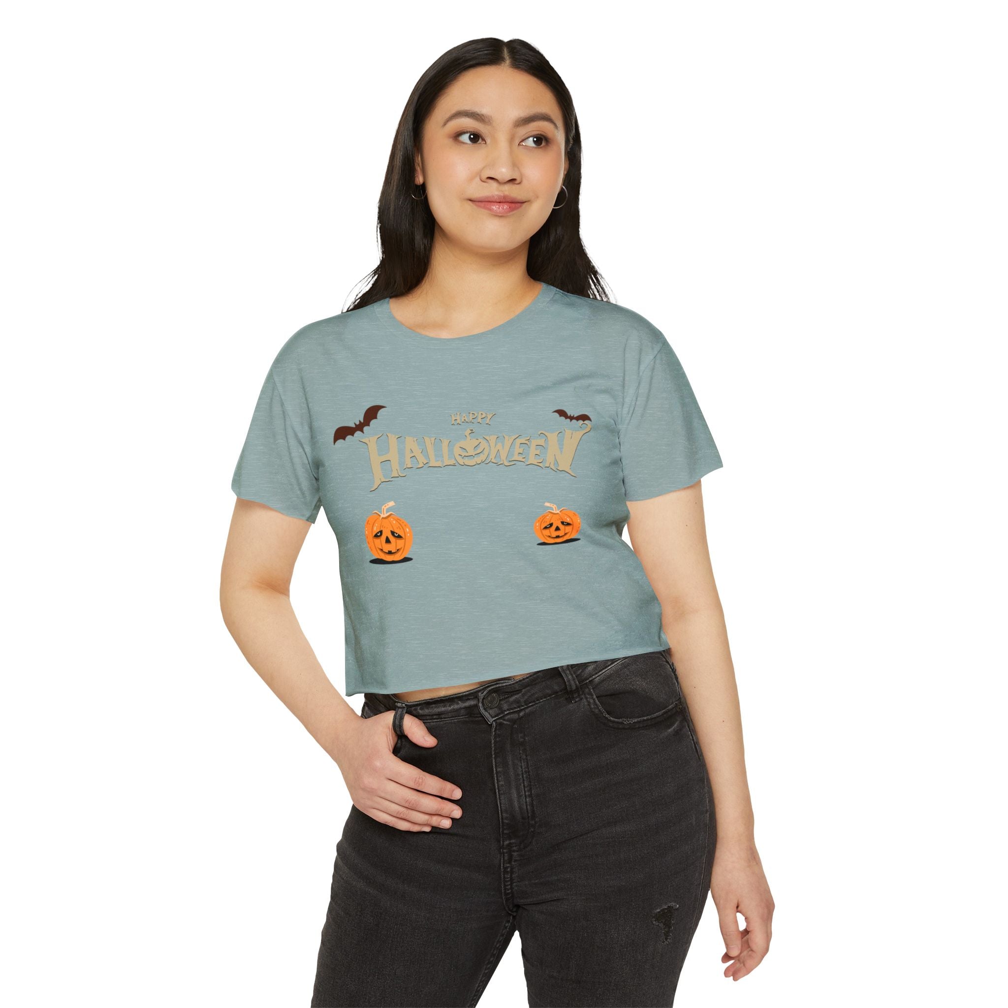 Happy Halloween with Cats | Women's Festival Crop Top
