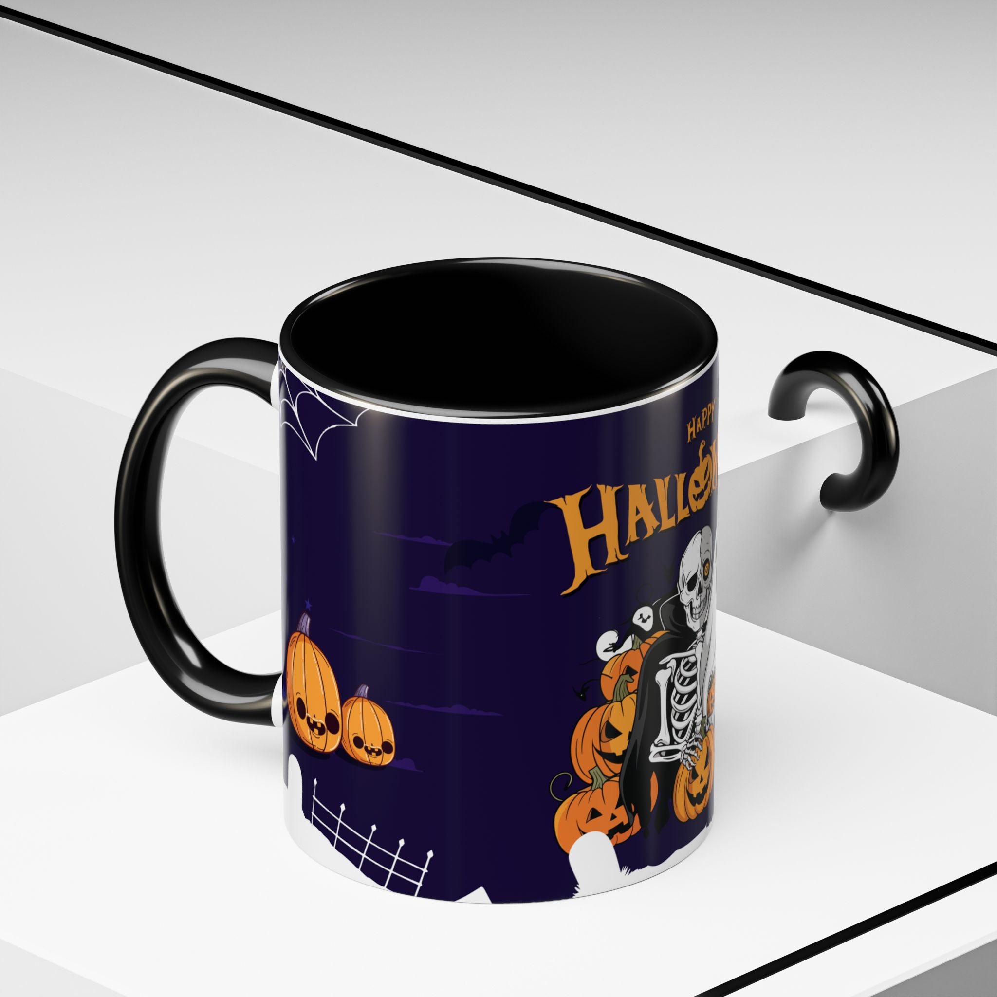 Halloween is Better with Skeleton | Accent Coffee Mug
