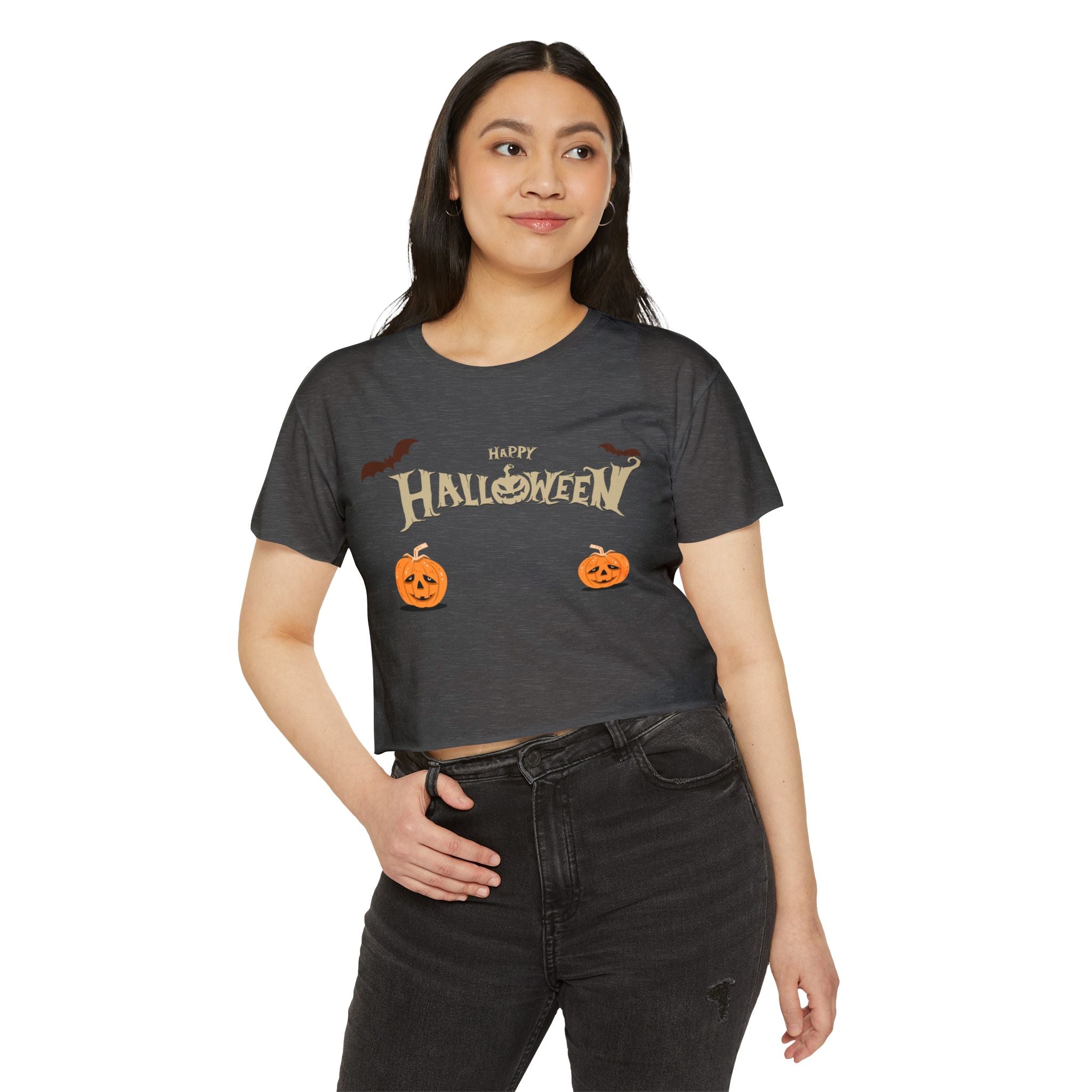 Happy Halloween with Cats | Women's Festival Crop Top