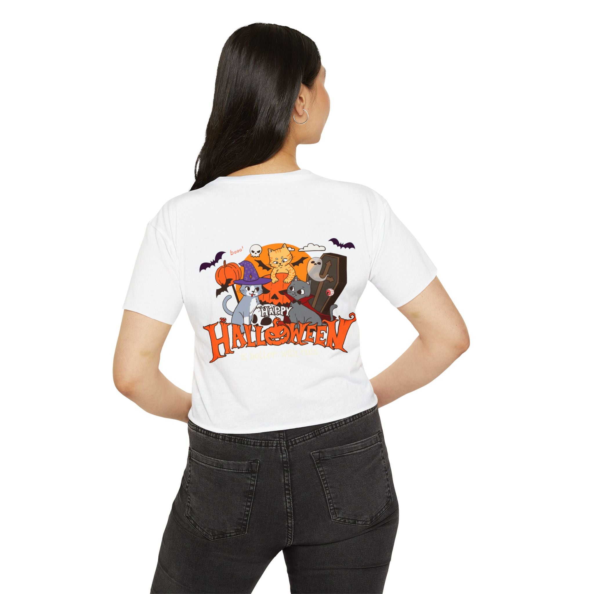 Happy Halloween with Cats | Women's Festival Crop Top