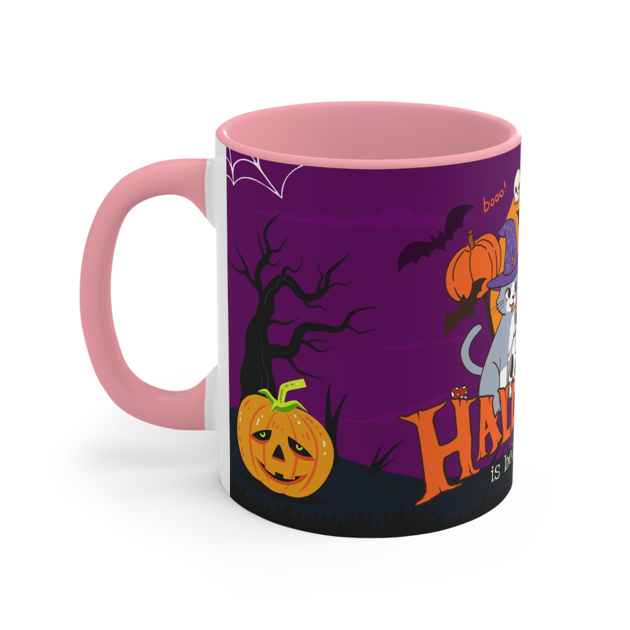 Happy Halloween is Better with Cats | Accent Mugs