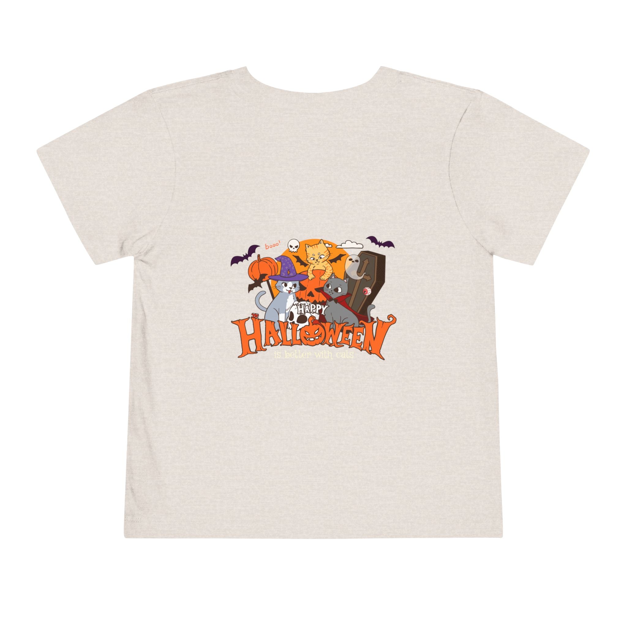 Happy Halloween with Cats | Toddler Short Sleeve Tee